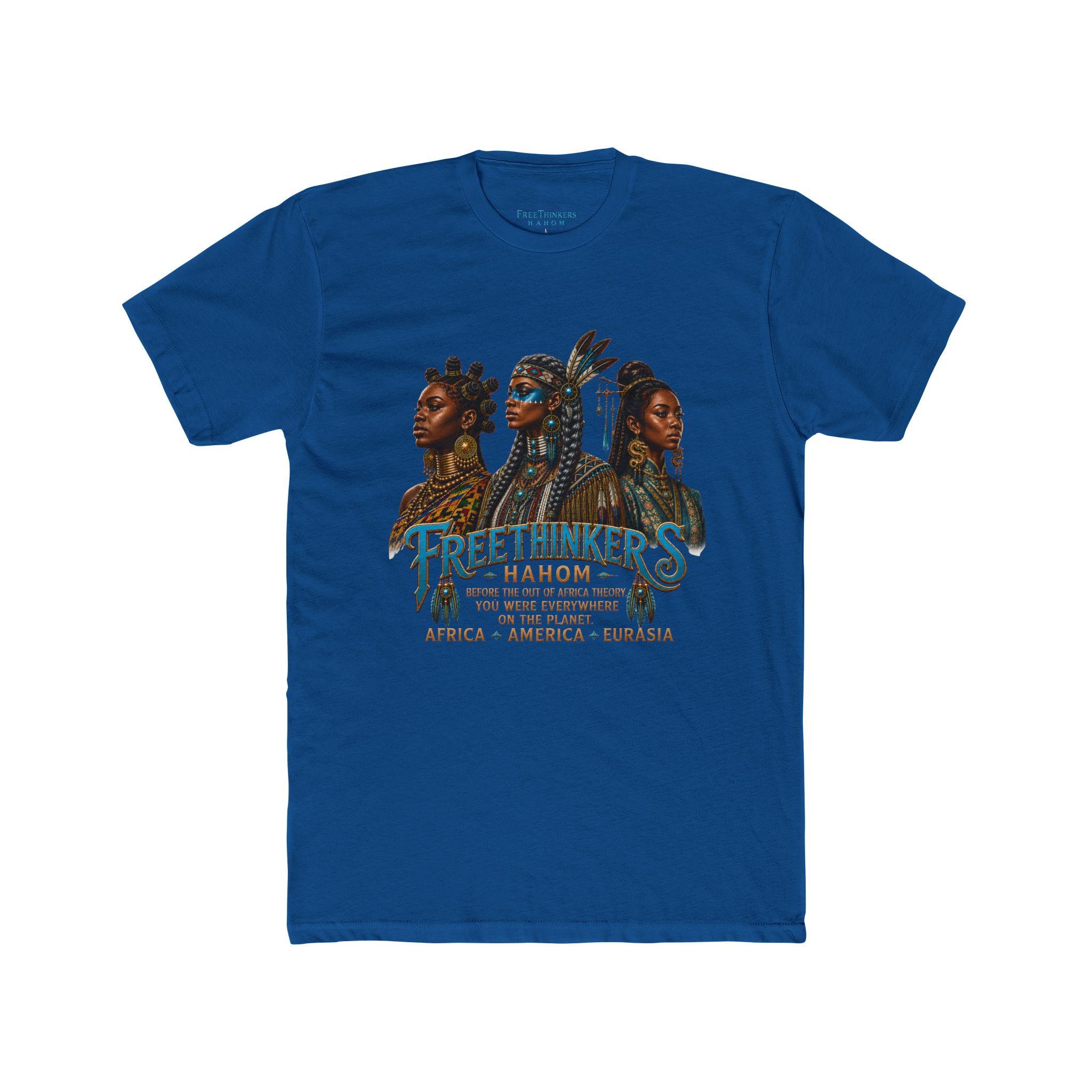 Free Thinkers Hahom graphic tee Tribal Matriach Africa America Eurasia, view 5