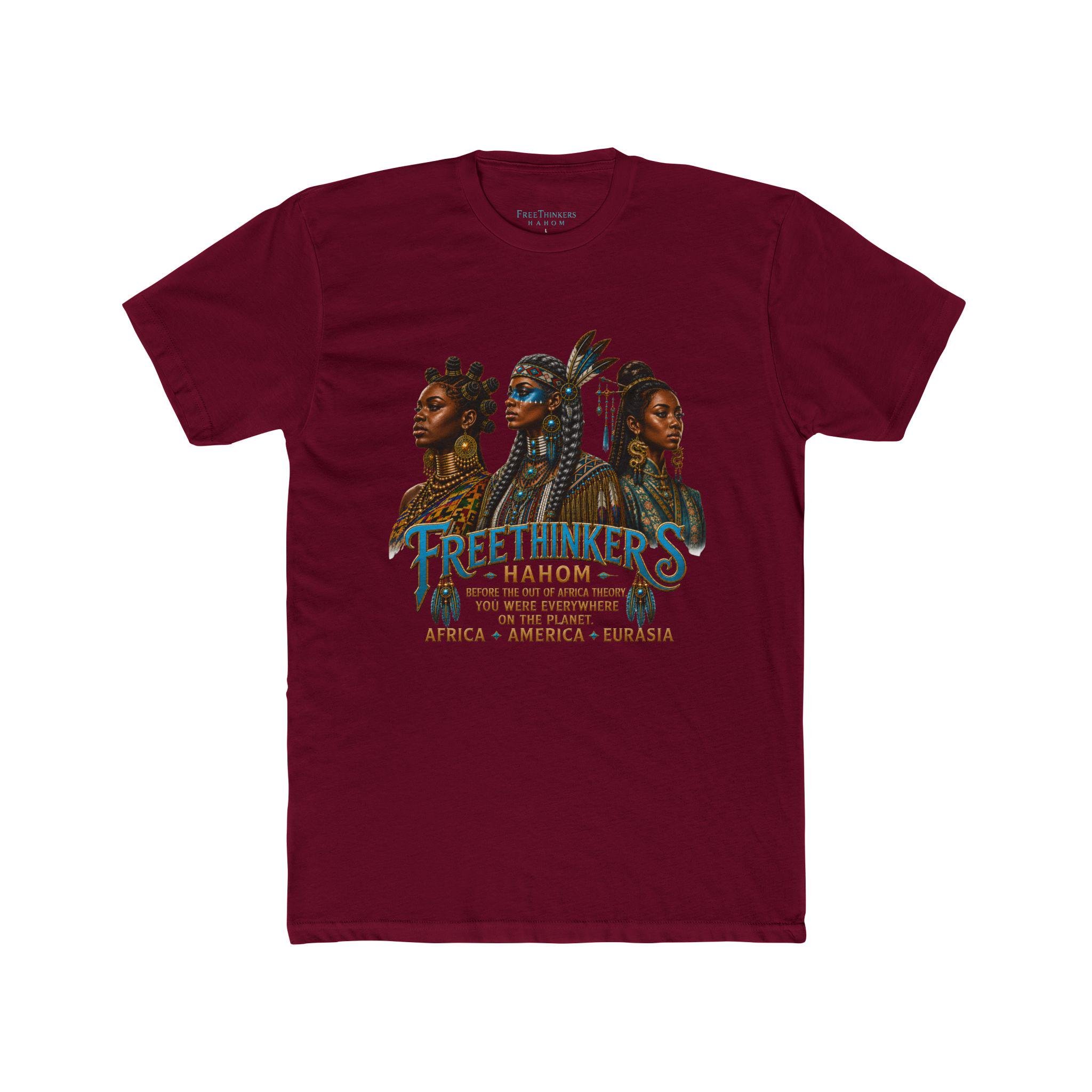 Free Thinkers Hahom graphic tee Tribal Matriach Africa America Eurasia, view 7