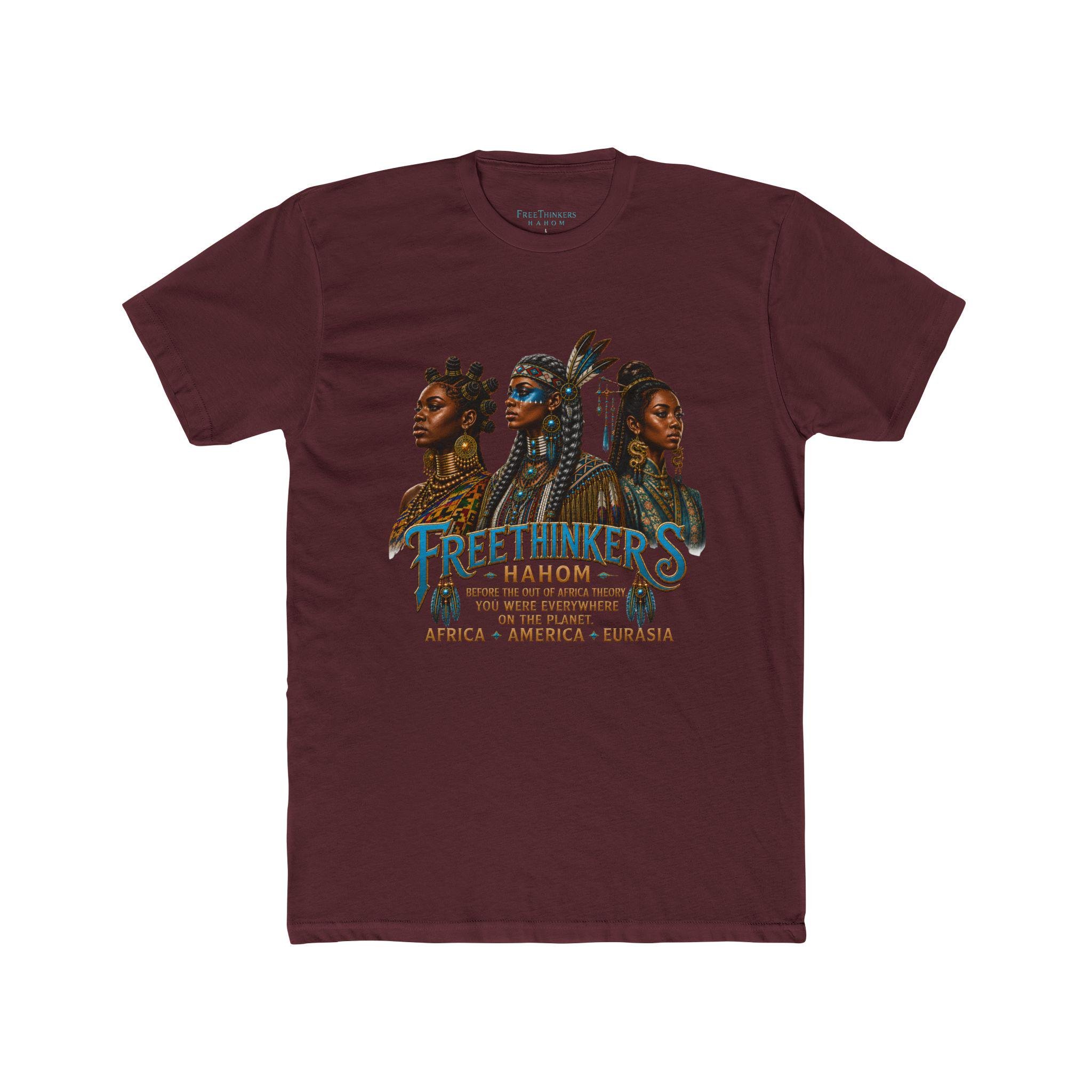 Free Thinkers Hahom graphic tee Tribal Matriach Africa America Eurasia, view 8
