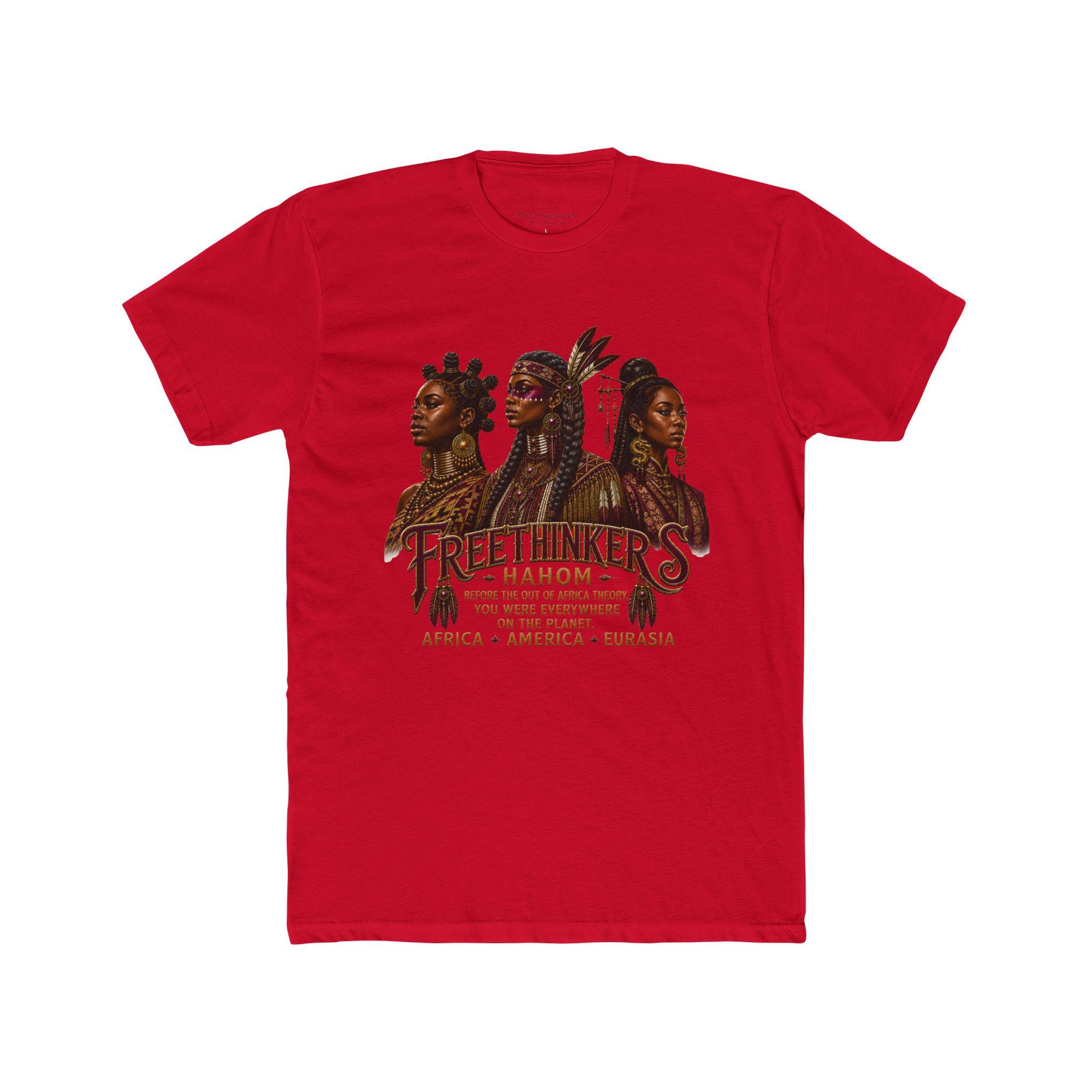 Freethinkers Hahom graphic tee Three women portrait Africa America Eurasia, view 10