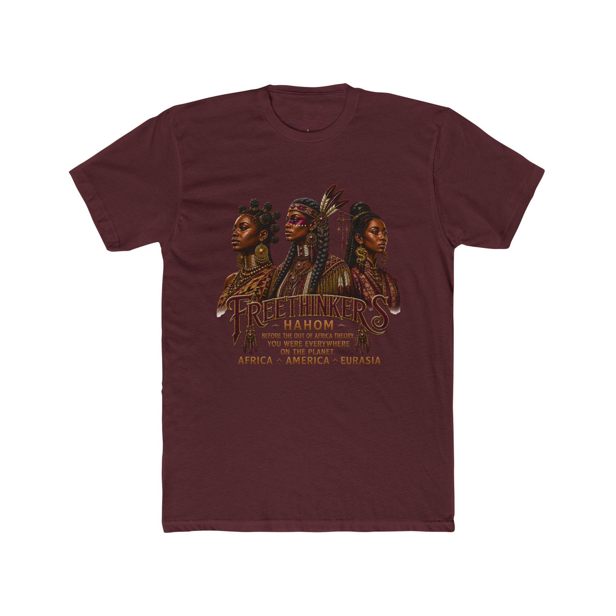 Freethinkers Hahom graphic tee Three women portrait Africa America Eurasia, view 11
