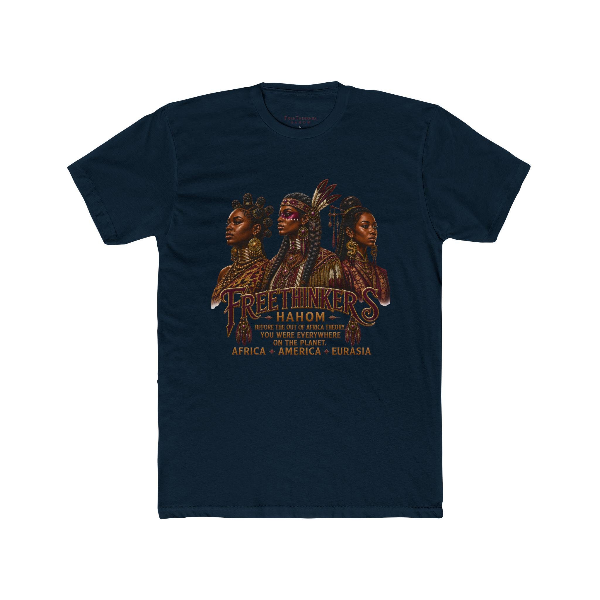 Freethinkers Hahom graphic tee Three women portrait Africa America Eurasia, view 6
