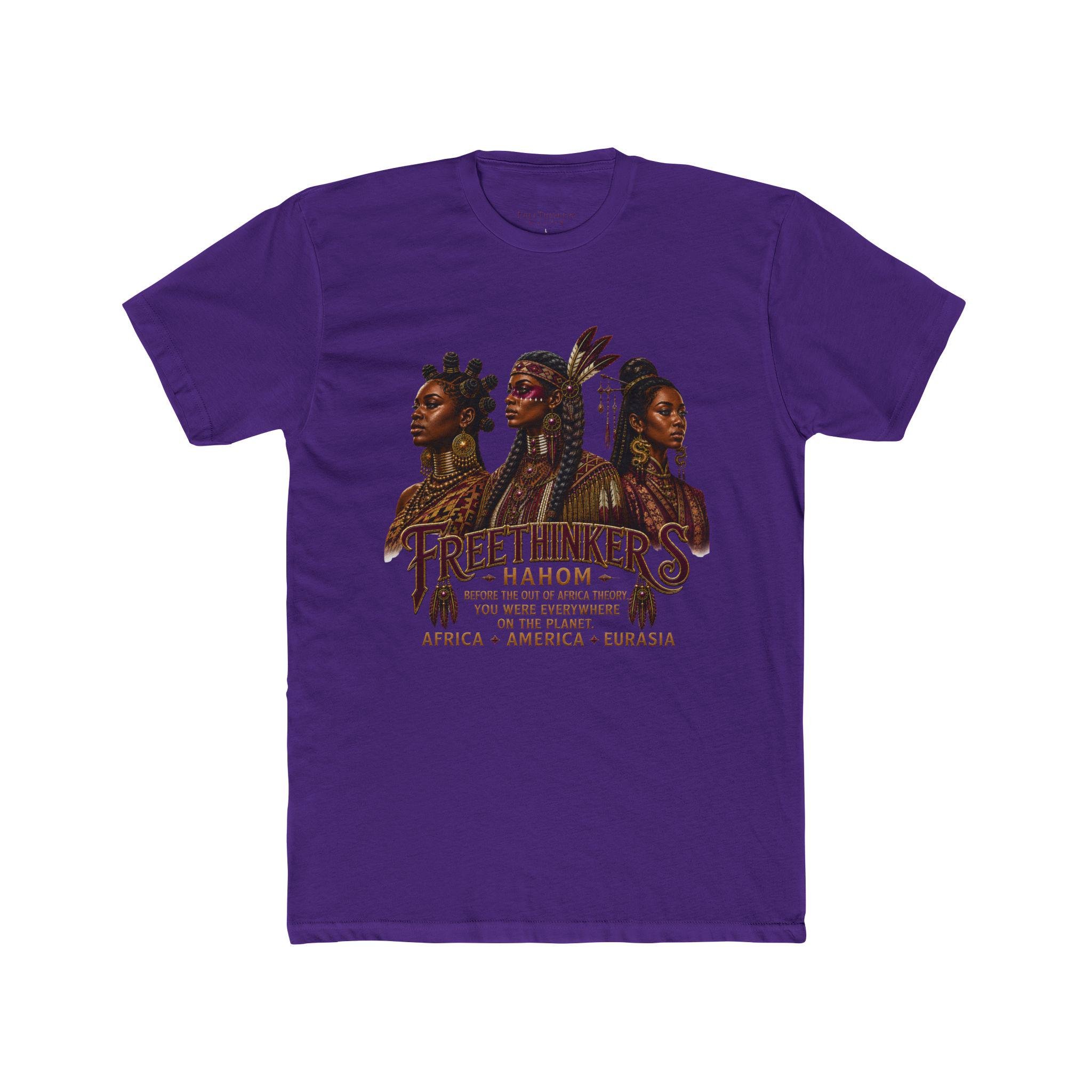 Freethinkers Hahom graphic tee Three women portrait Africa America Eurasia, view 7