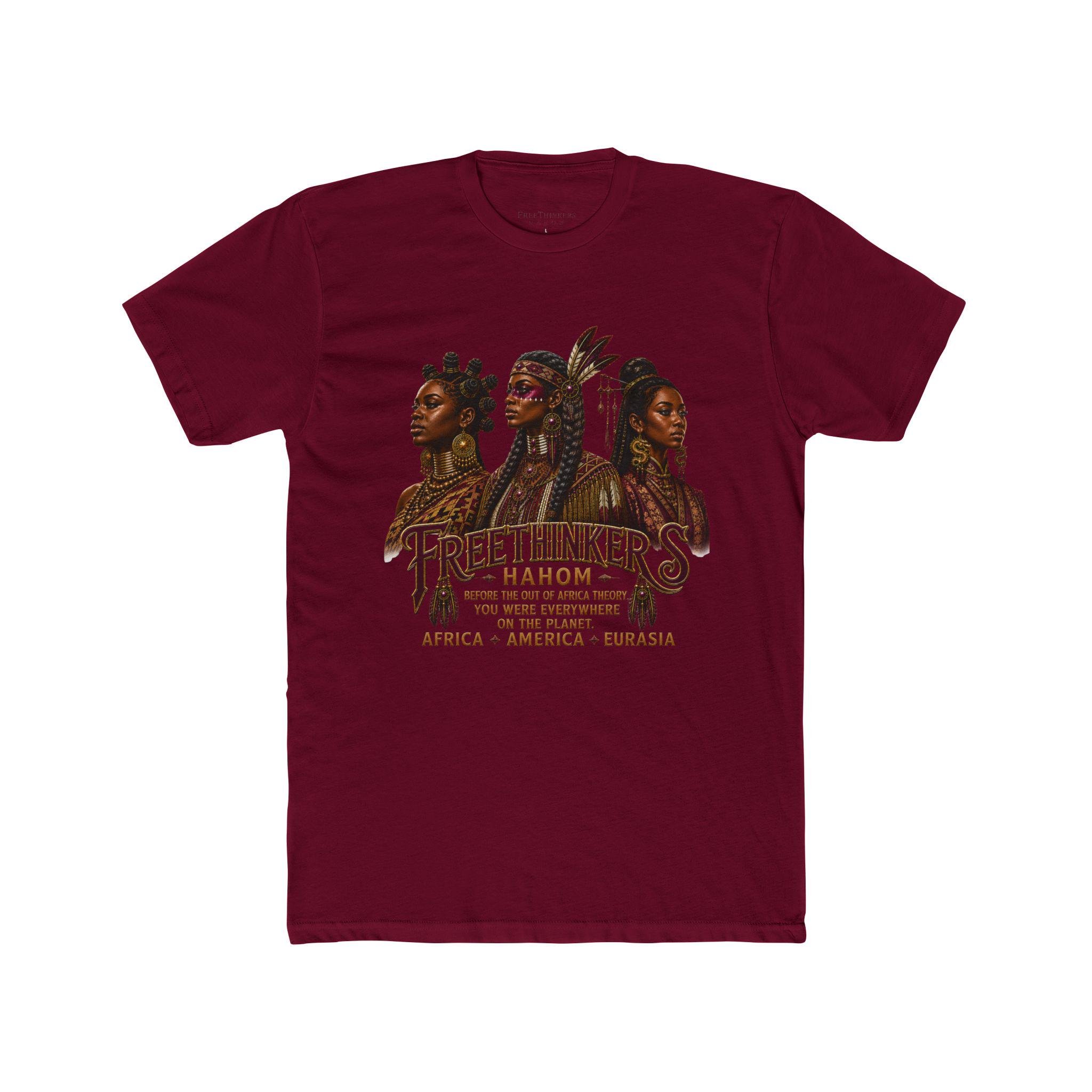 Freethinkers Hahom graphic tee Three women portrait Africa America Eurasia, view 8
