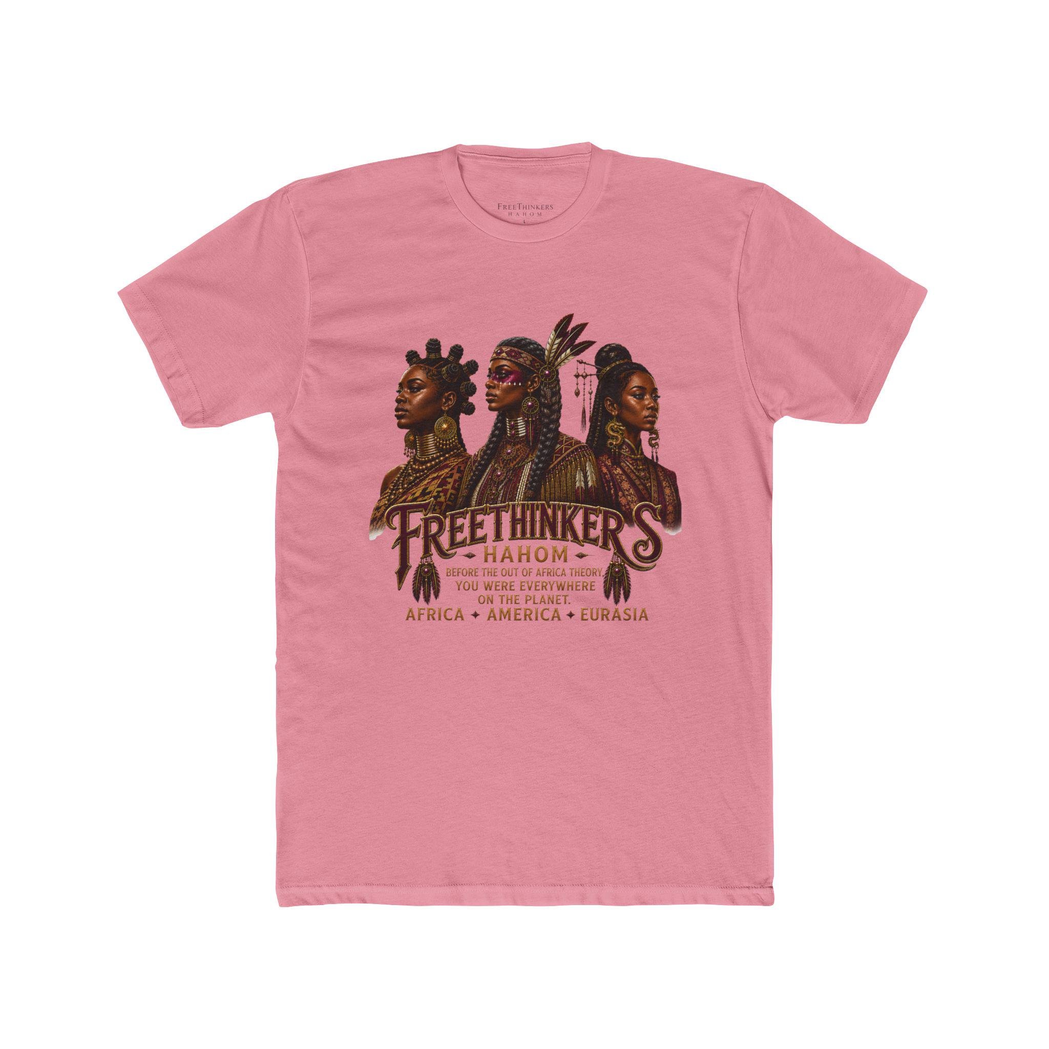 Freethinkers Hahom graphic tee Three women portrait Africa America Eurasia, view 9