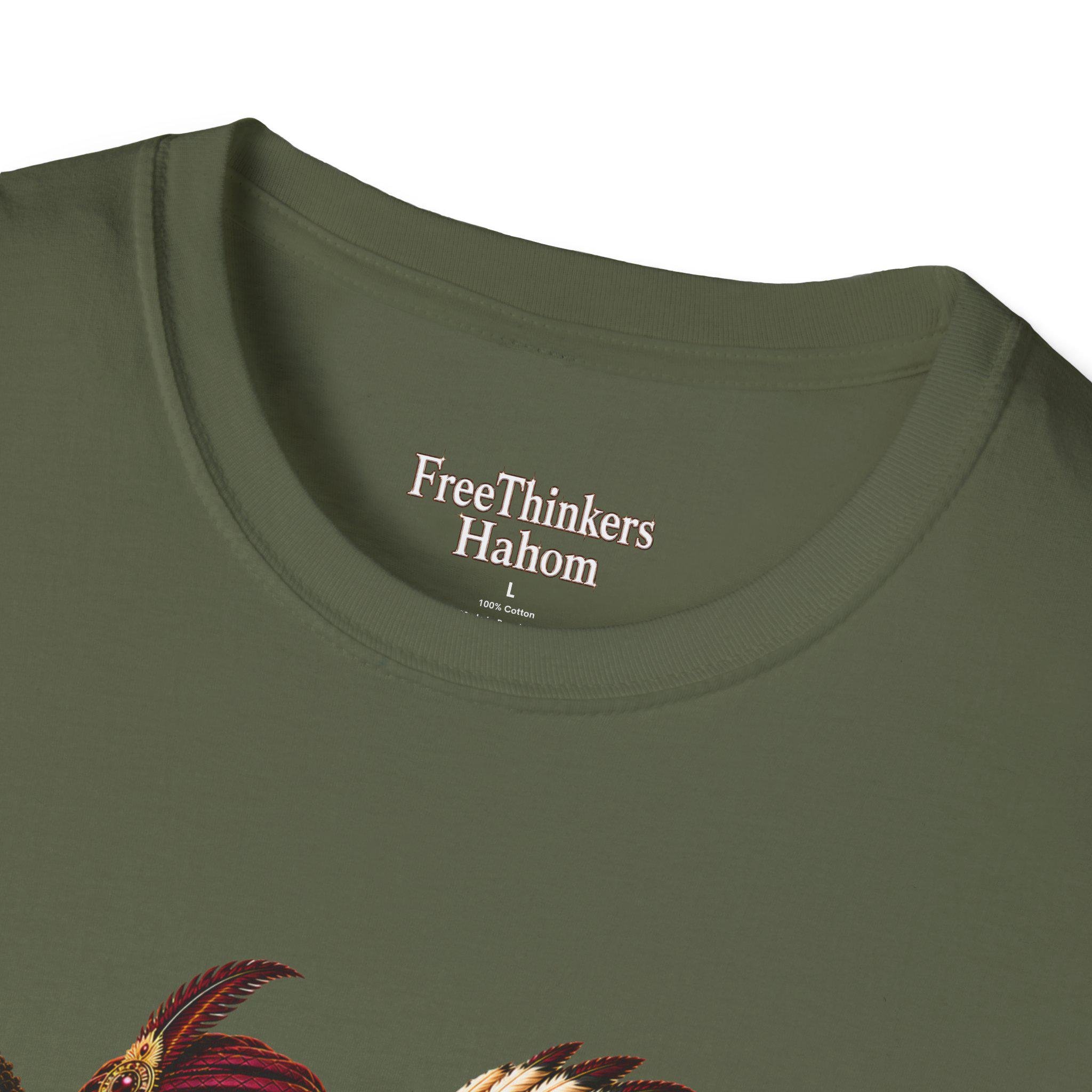 Four Tribal Leaders portrait T-Shirt Cultural Artwork Africa America Europe Asia Tartaria, view 8