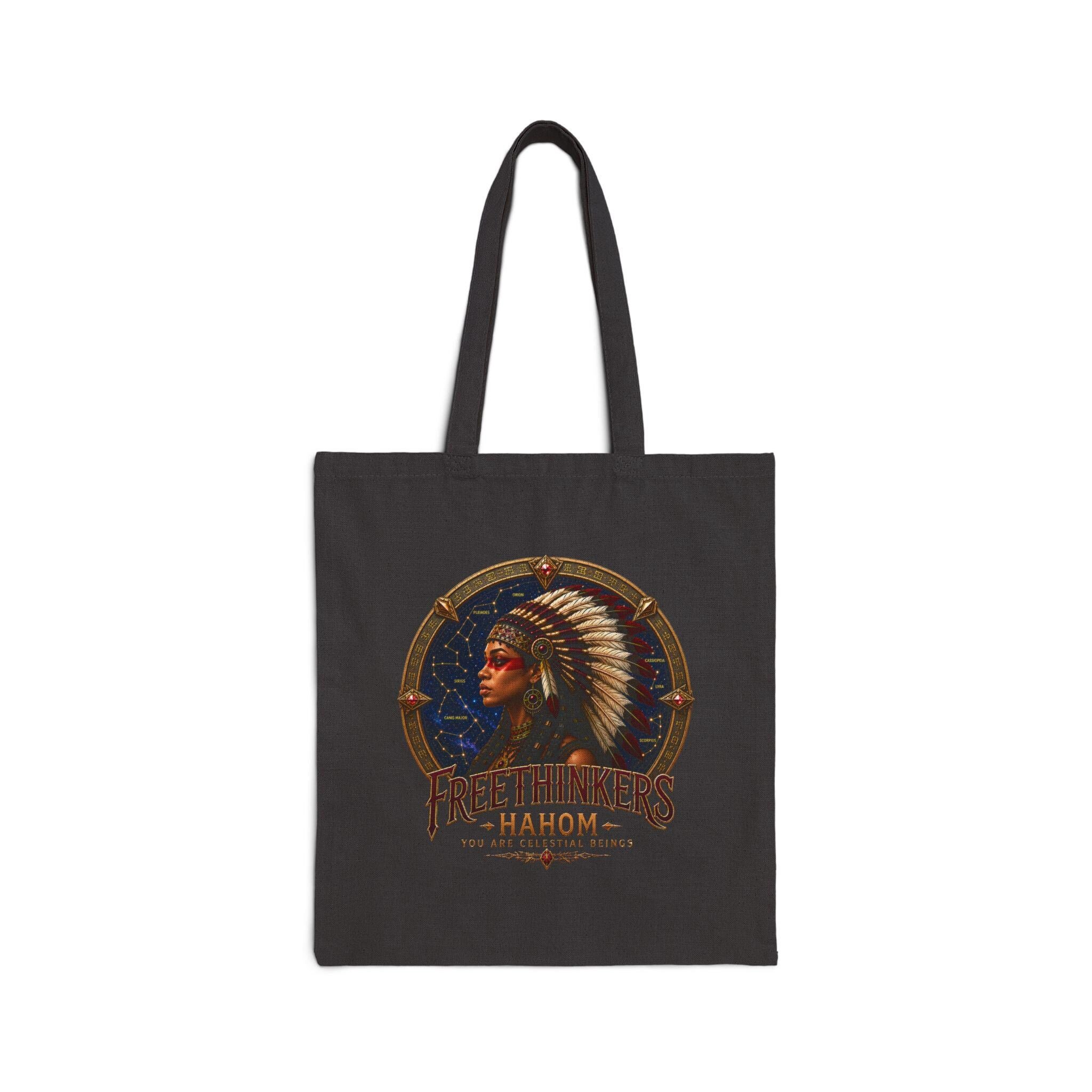 Freethinkers Hahom Cotton Canvas Tote Bag, view 3