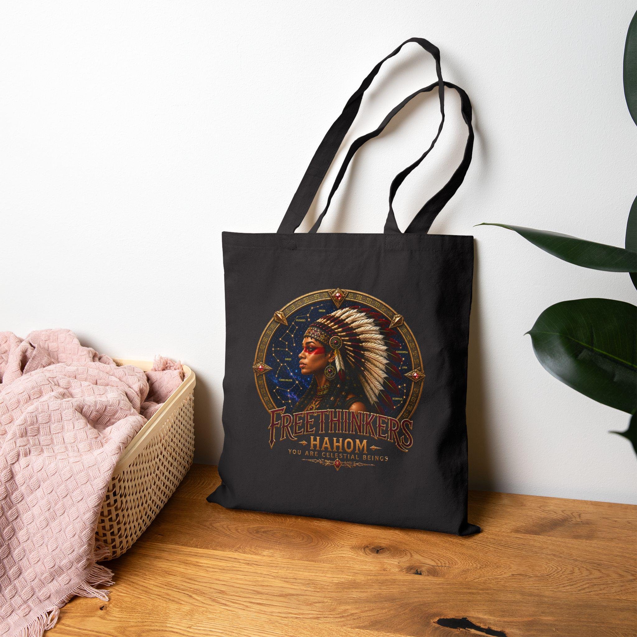 Freethinkers Hahom Cotton Canvas Tote Bag, view 8
