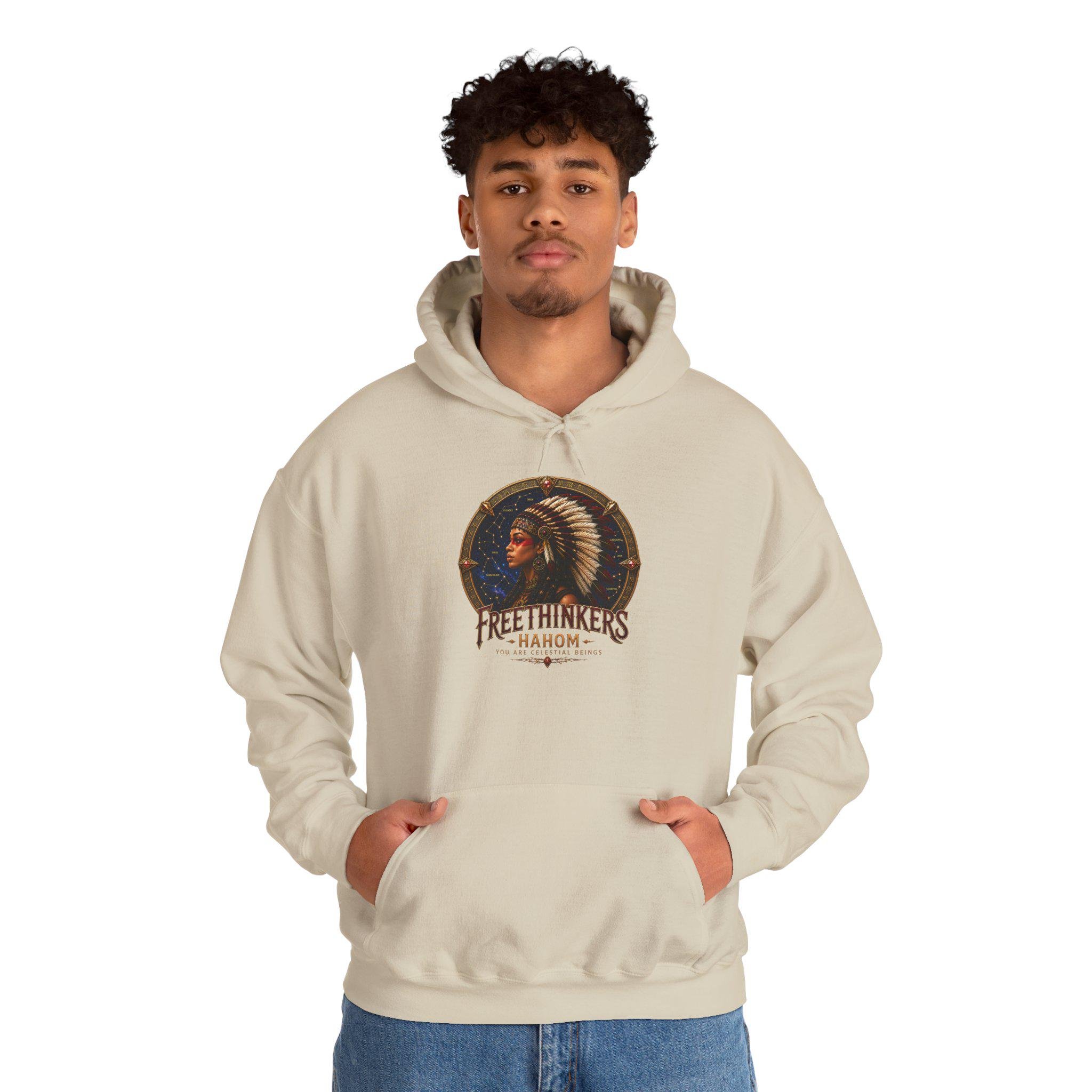 Freethinkers Hahom American Indian Chieftess Hooded Sweatshirt
