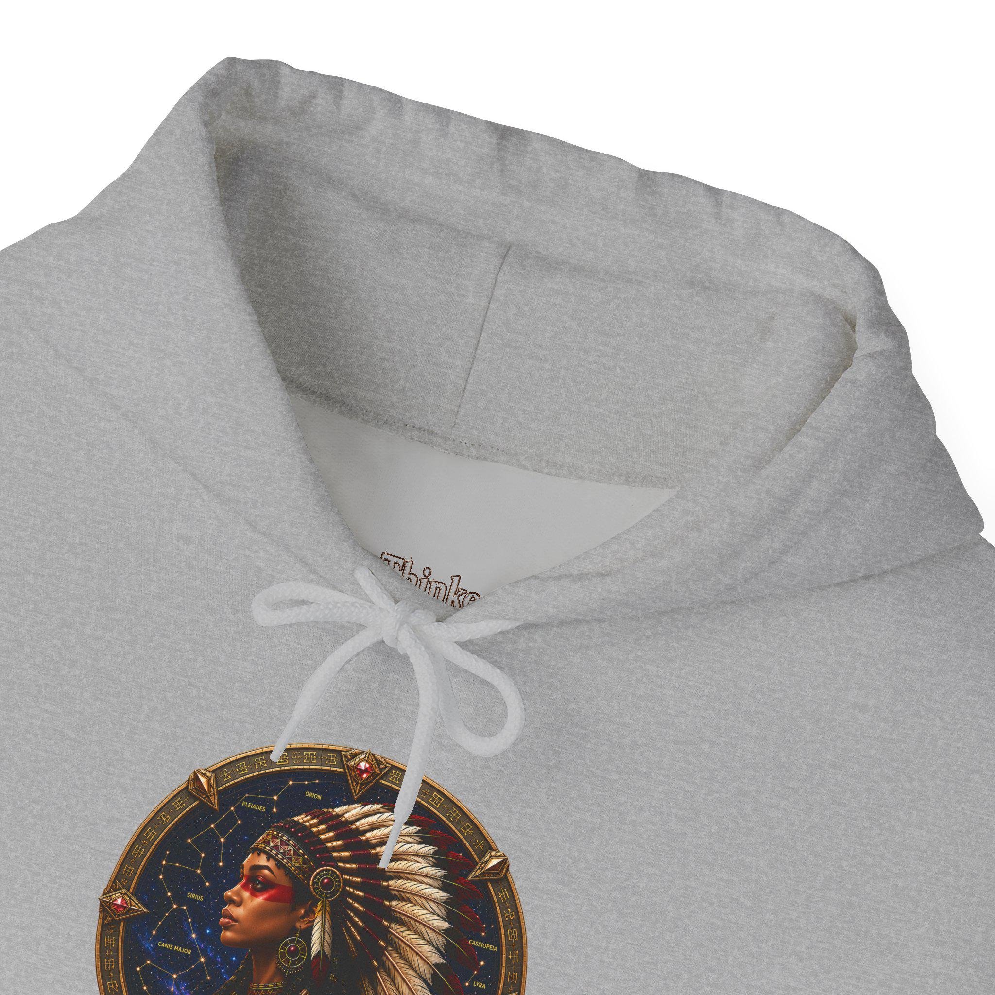 Freethinkers Hahom American Indian Chieftess Hooded Sweatshirt, view 11