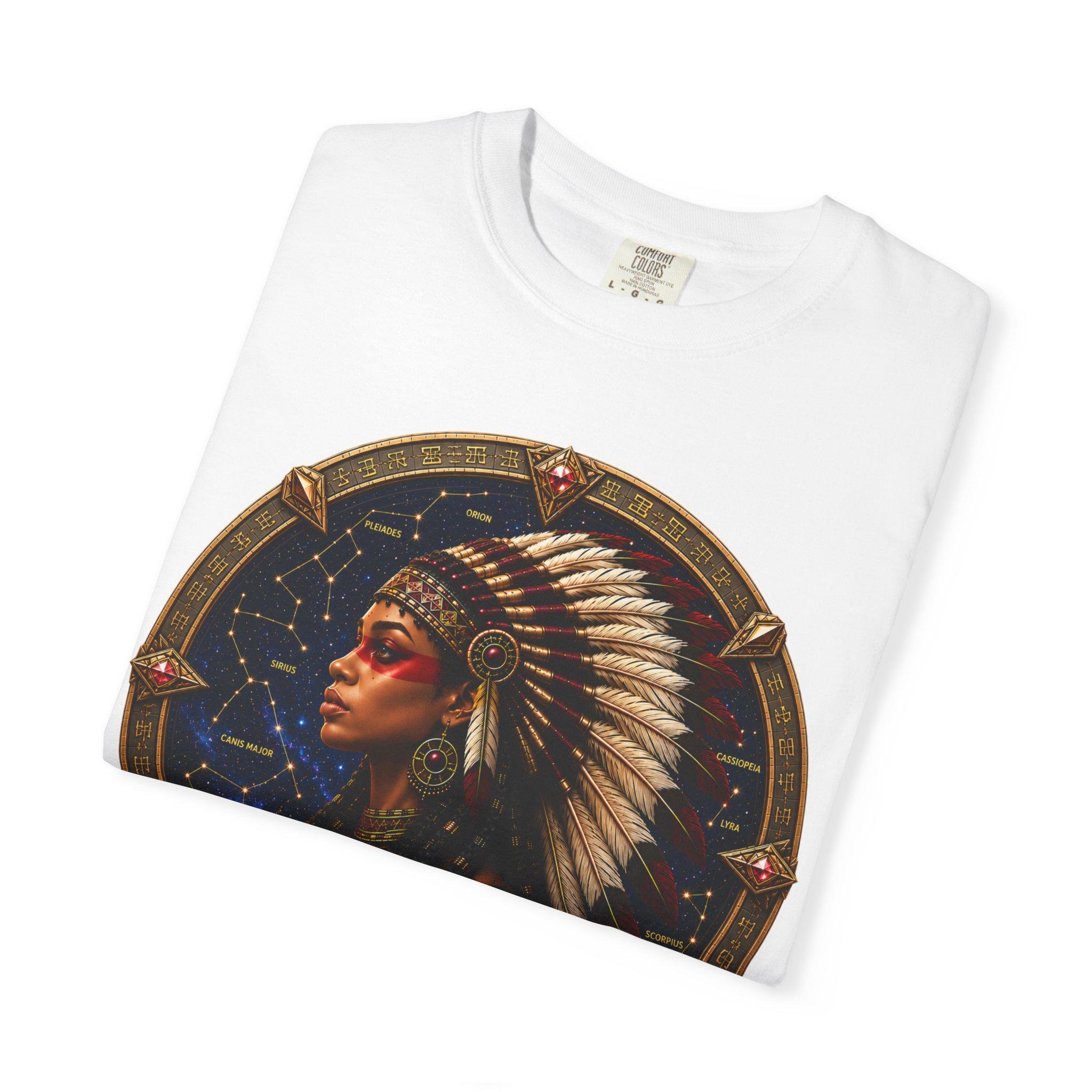 Free Thinkers Hahom Chief illustration T-Shirt American Indian headdress, view 3