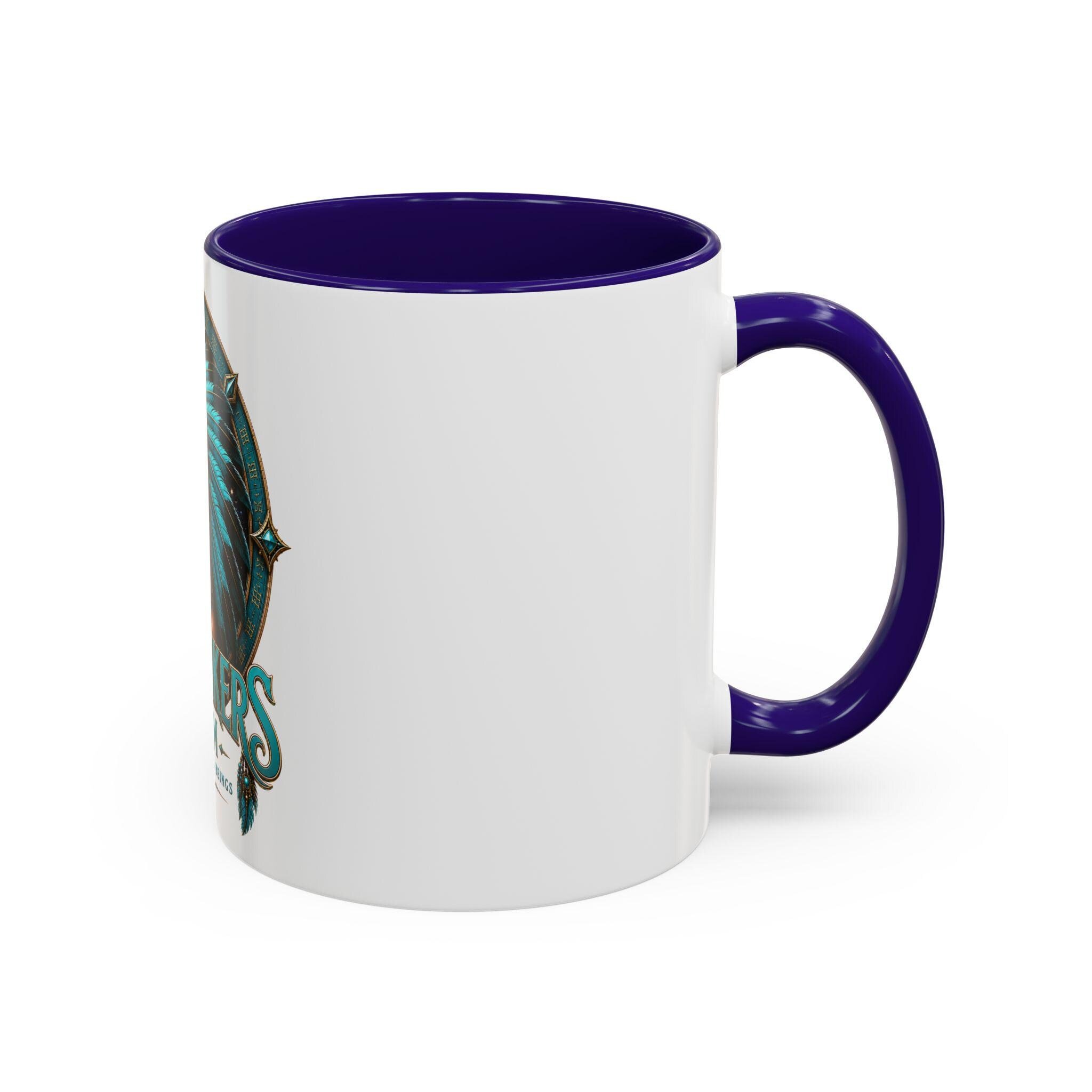 Freethinkers Hahom Indigenous American Melanated Woman Headdress Mug | 11oz 15oz Ceramic, view 8
