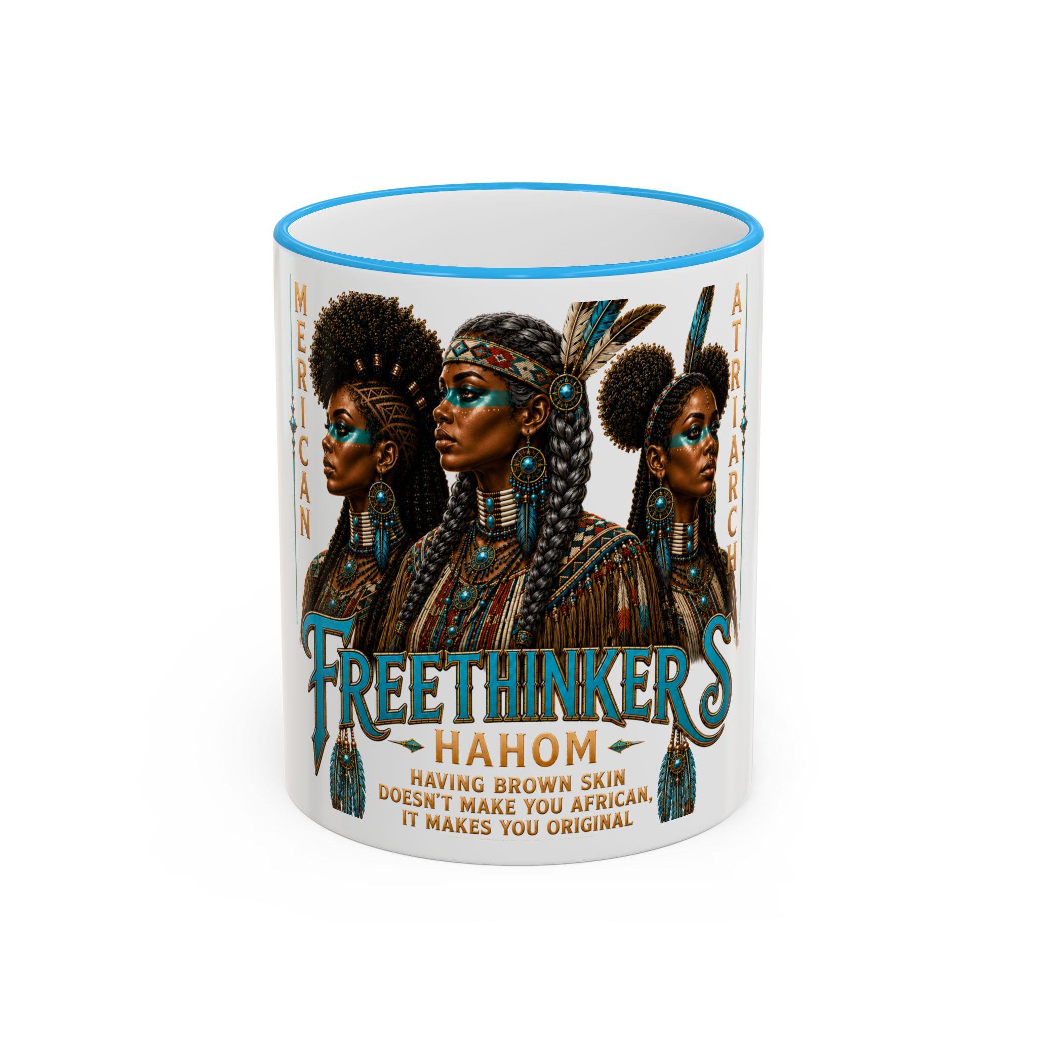 Freethinkers Hahom American Matriachs Portrait Mug Accent Rim & Handle 11oz 15oz, view 10