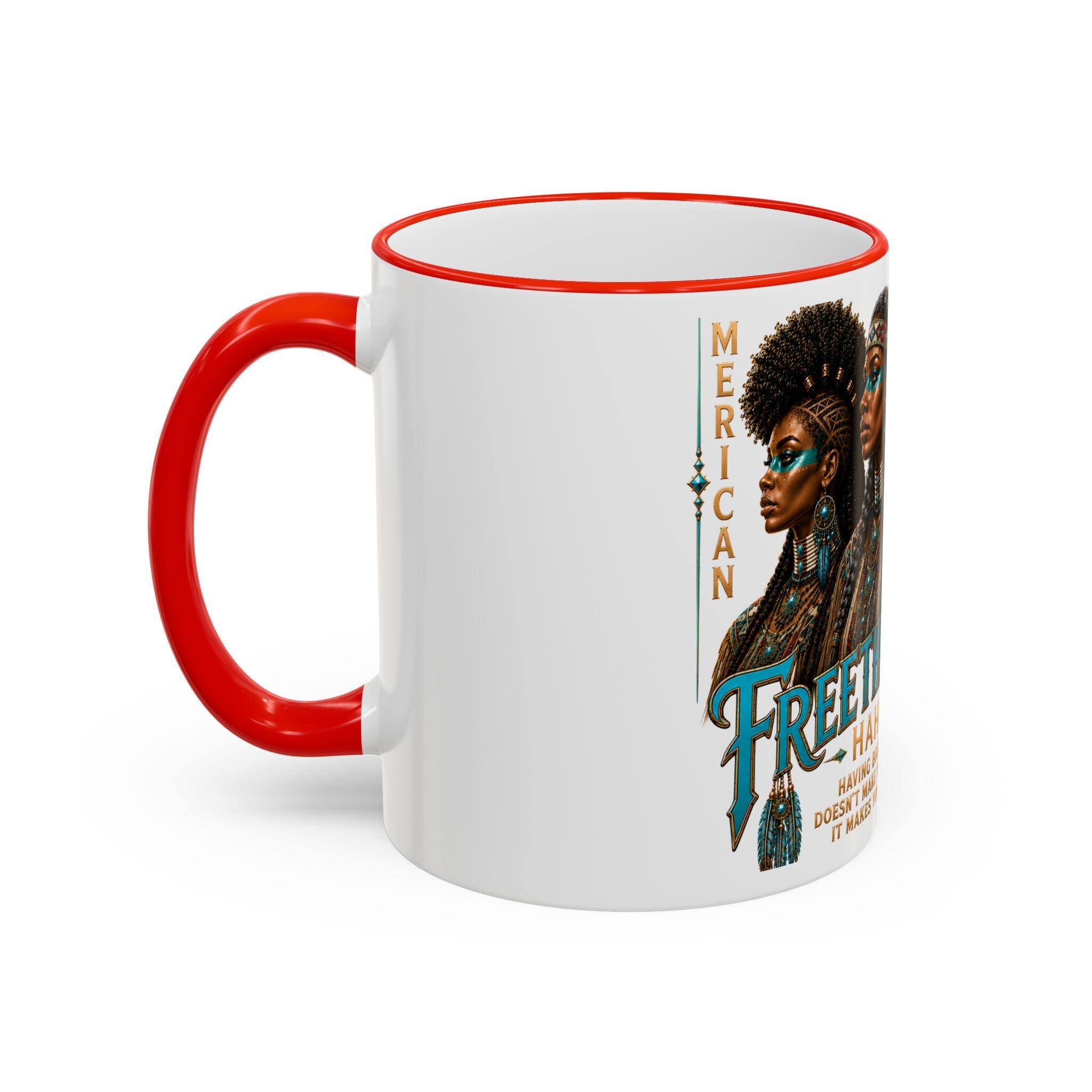 Freethinkers Hahom American Matriachs Portrait Mug Accent Rim & Handle 11oz 15oz, view 16