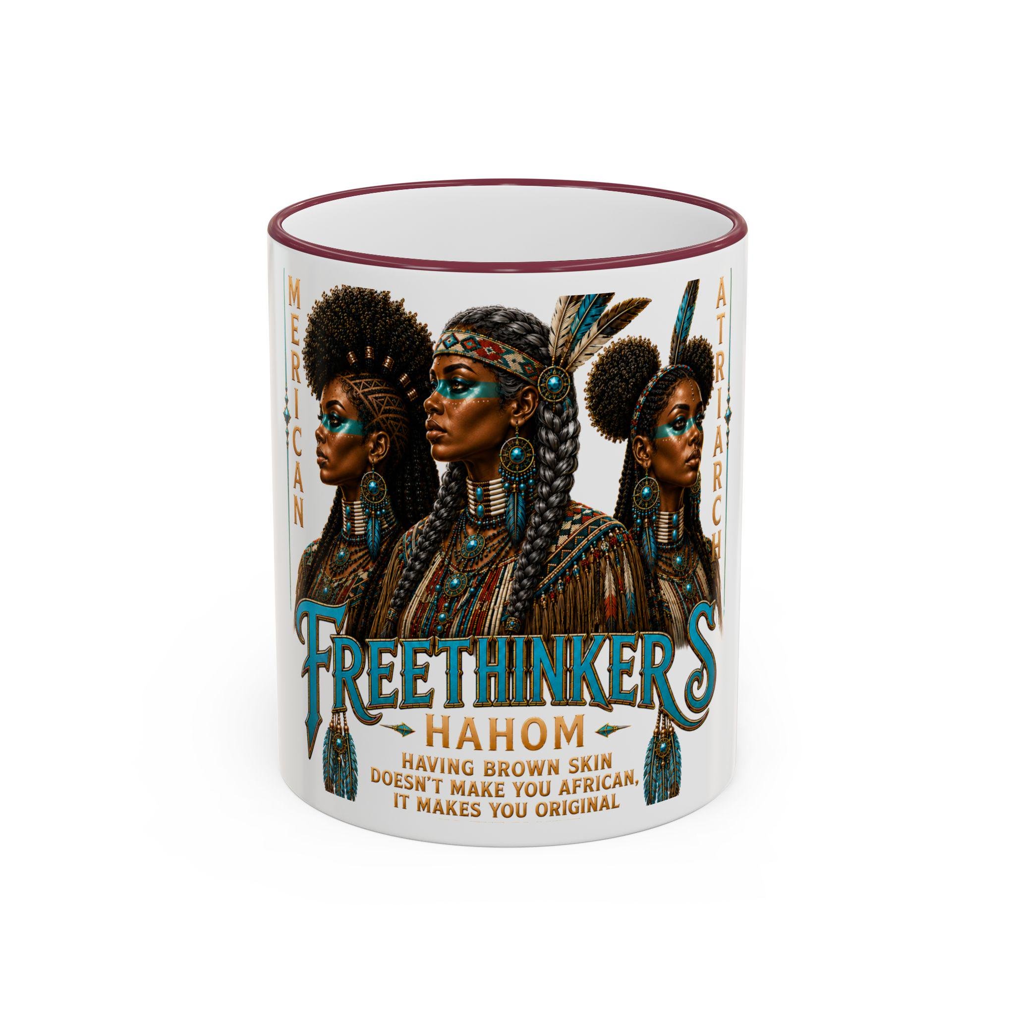Freethinkers Hahom American Matriachs Portrait Mug Accent Rim & Handle 11oz 15oz, view 5