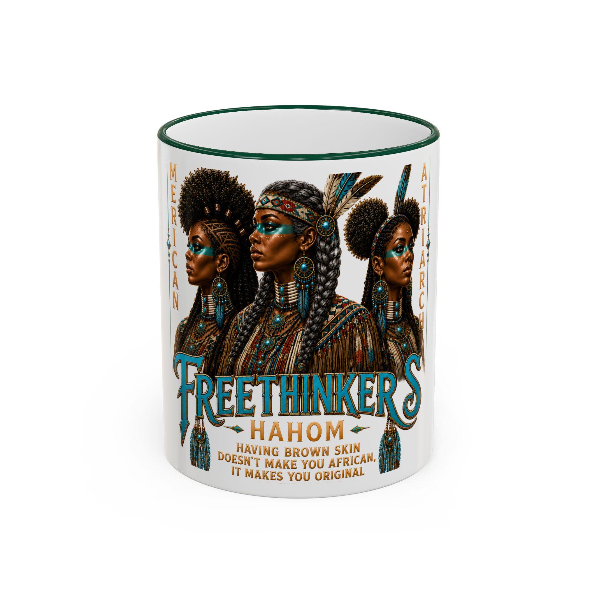 Freethinkers Hahom American Matriachs Portrait Mug Accent Rim & Handle 11oz 15oz, view 6