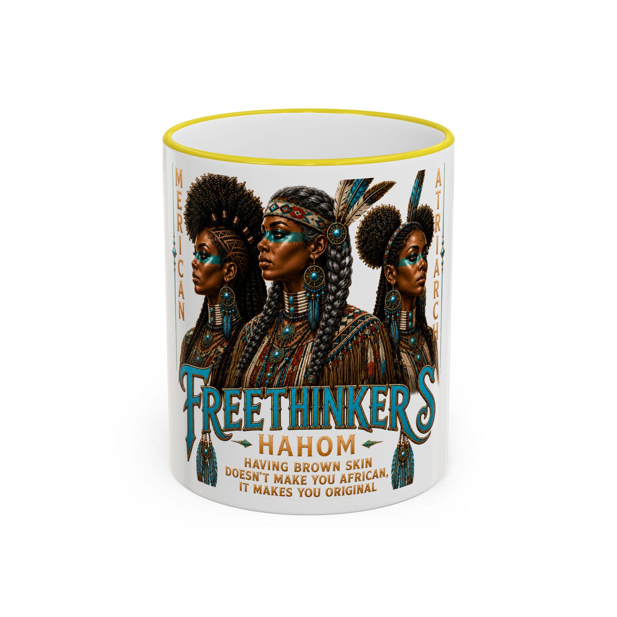 Freethinkers Hahom American Matriachs Portrait Mug Accent Rim & Handle 11oz 15oz, view 7