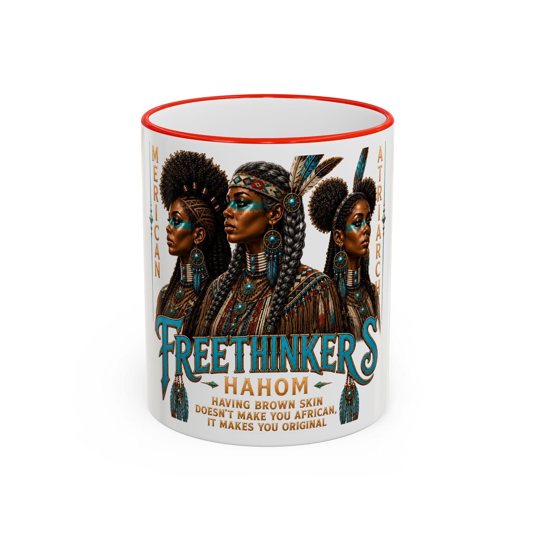 Freethinkers Hahom American Matriachs Portrait Mug Accent Rim & Handle 11oz 15oz, view 8