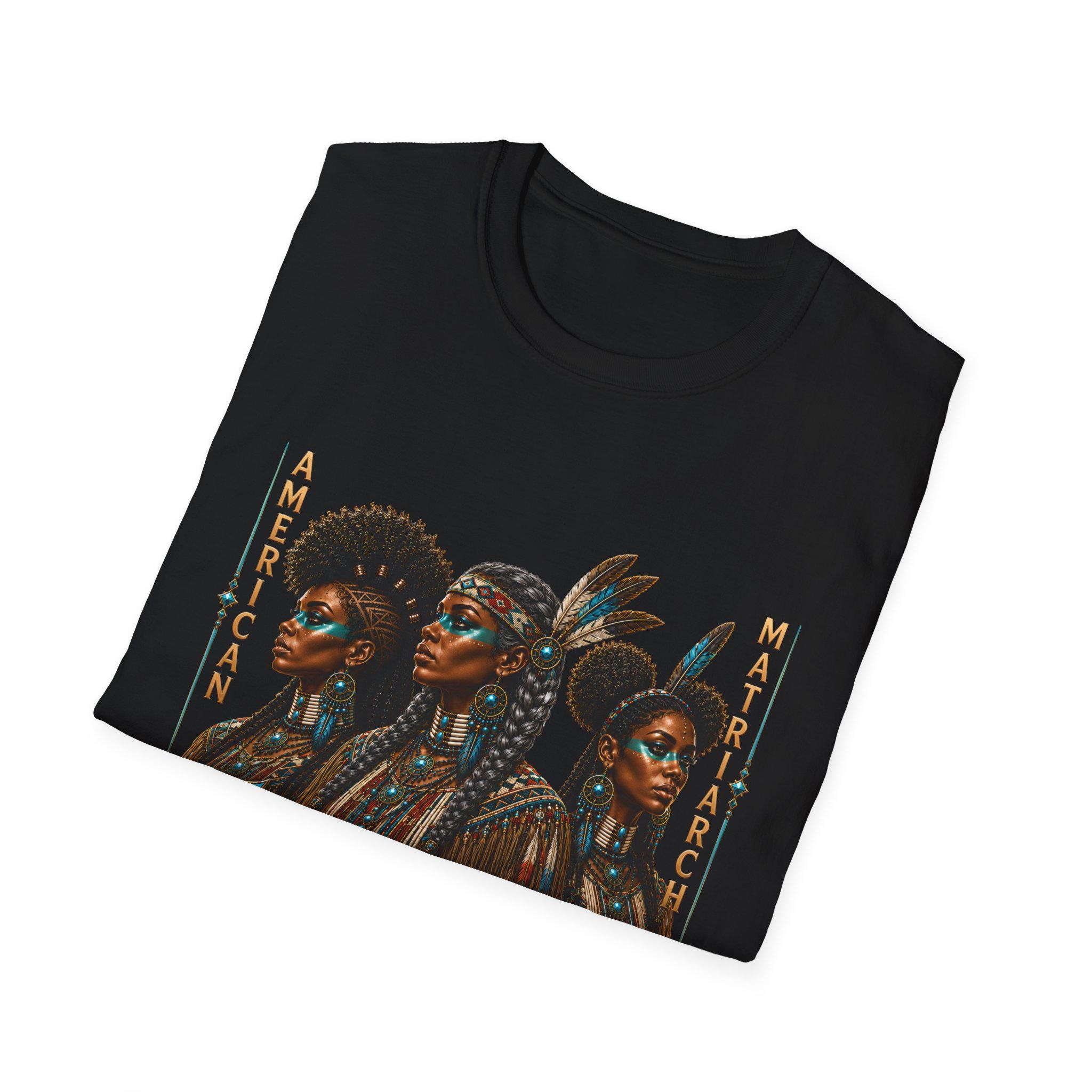 Freethinkers Hahom American Matriarchs Indigenous Artwork T-Shirt Black Women Portrait Tee, view 11