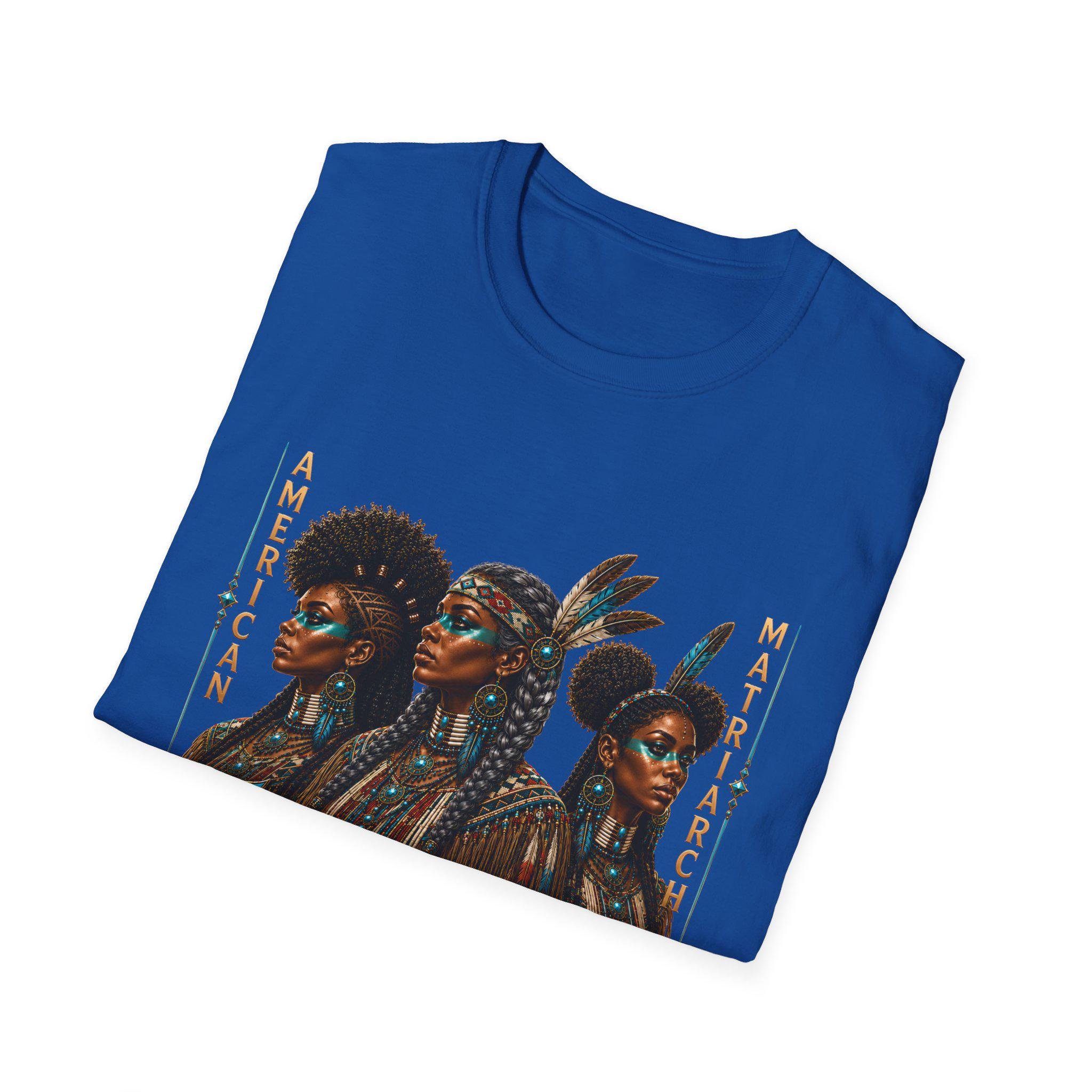 Freethinkers Hahom American Matriarchs Indigenous Artwork T-Shirt Black Women Portrait Tee, view 15