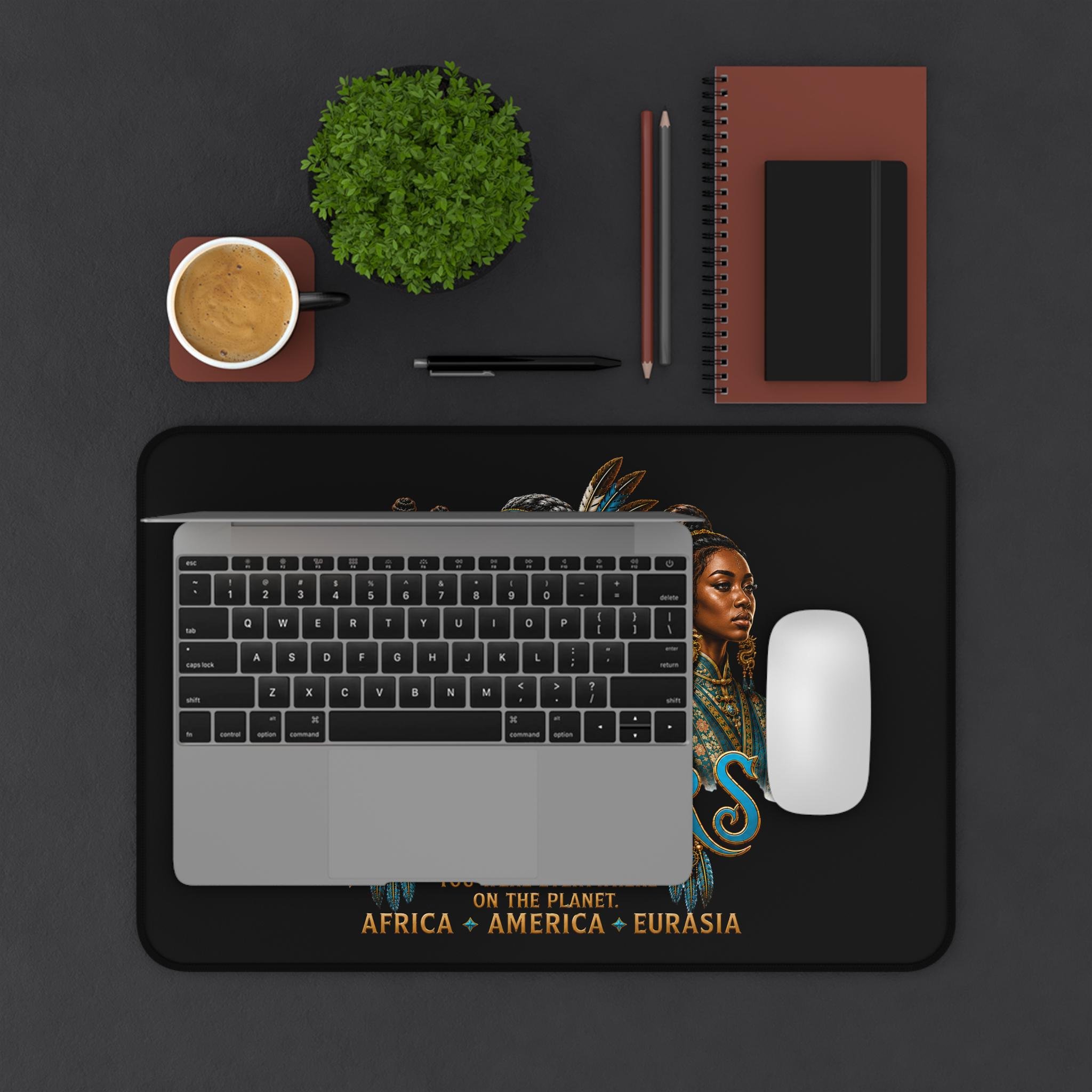 Freethinkers Hahom World Wide Matriachs Portrait Desk Mat Africa America Eurasia, view 2