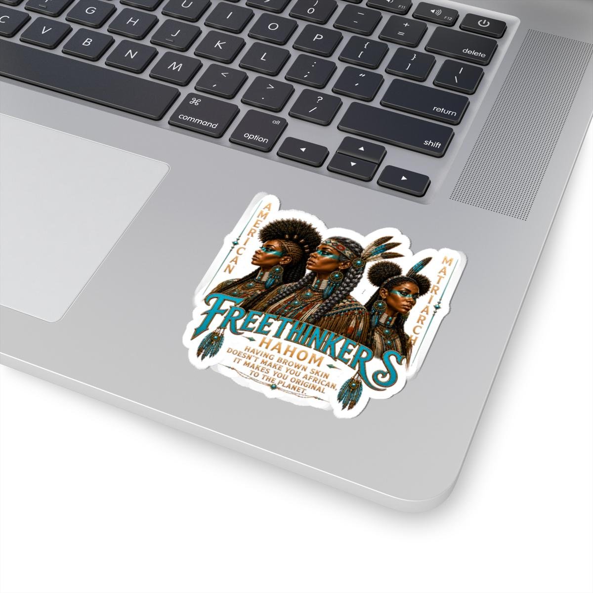 Freethinkers Hahom Tribal Portrait Kiss-Cut Sticker American Matriarch, view 5