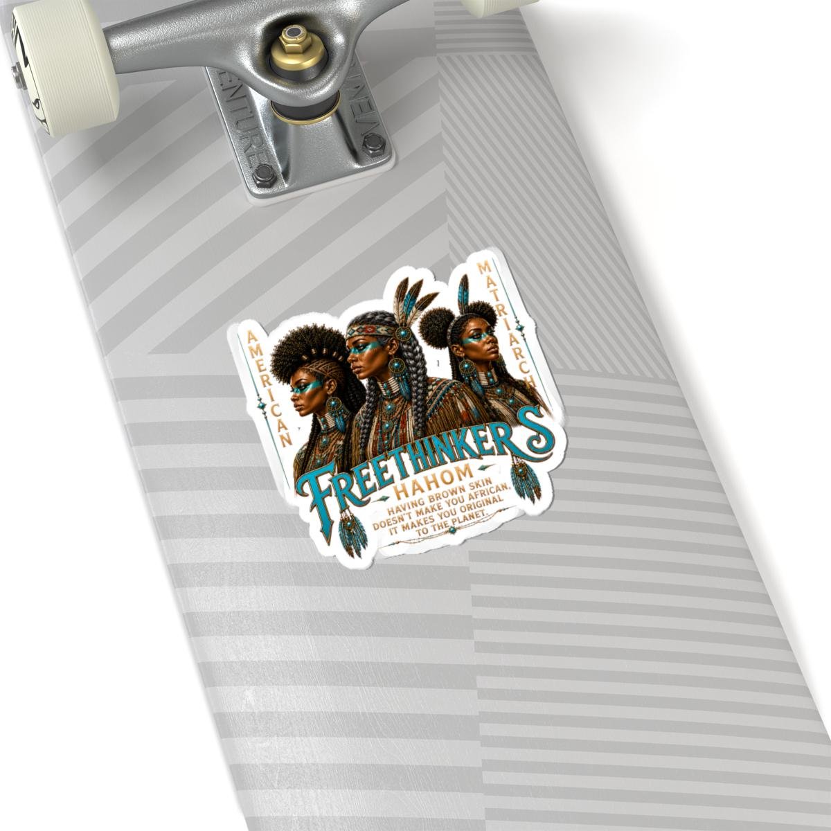 Freethinkers Hahom Tribal Portrait Kiss-Cut Sticker American Matriarch, view 8