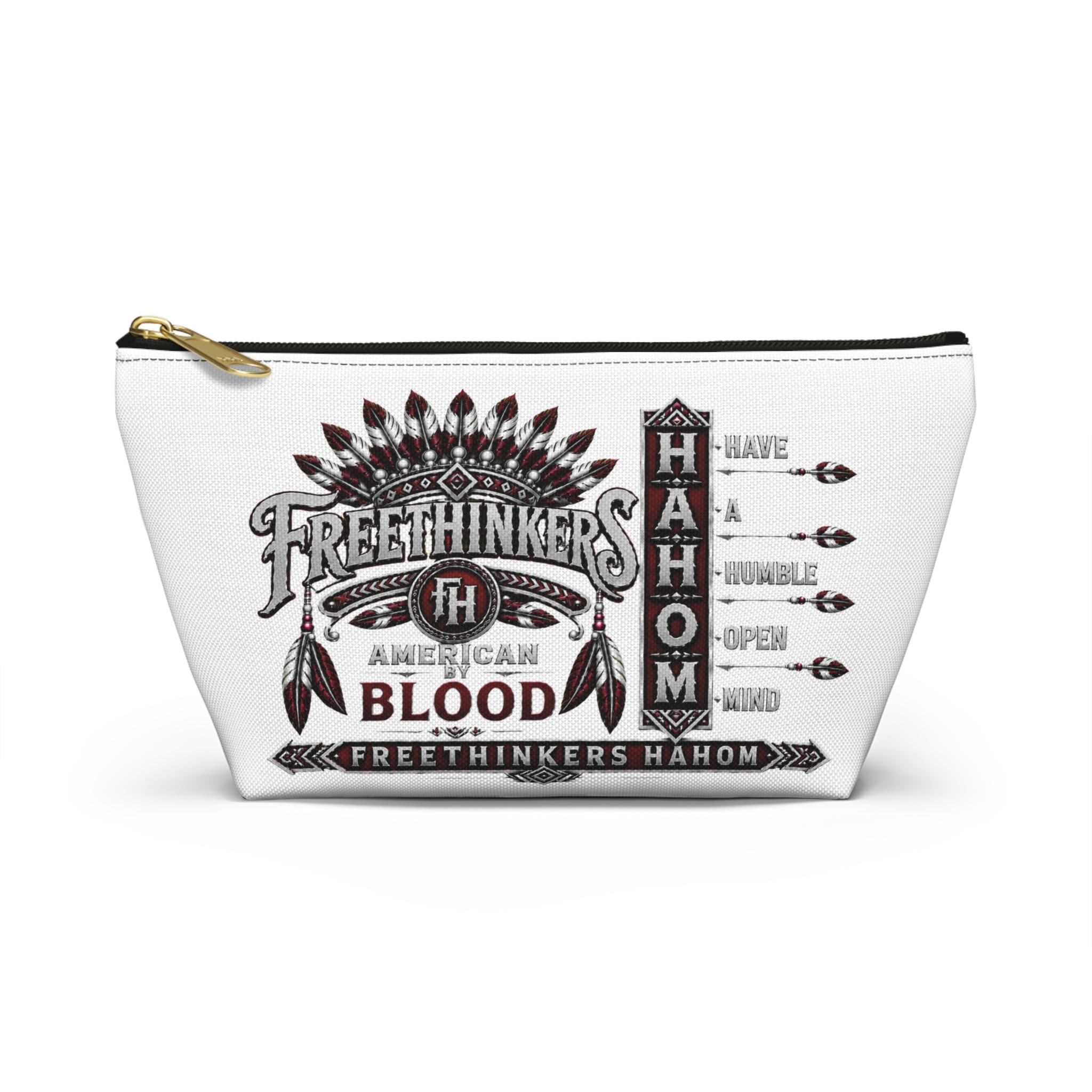 Freethinkers Hahom American By Blood accessory pouch T-bottom zipper bag
