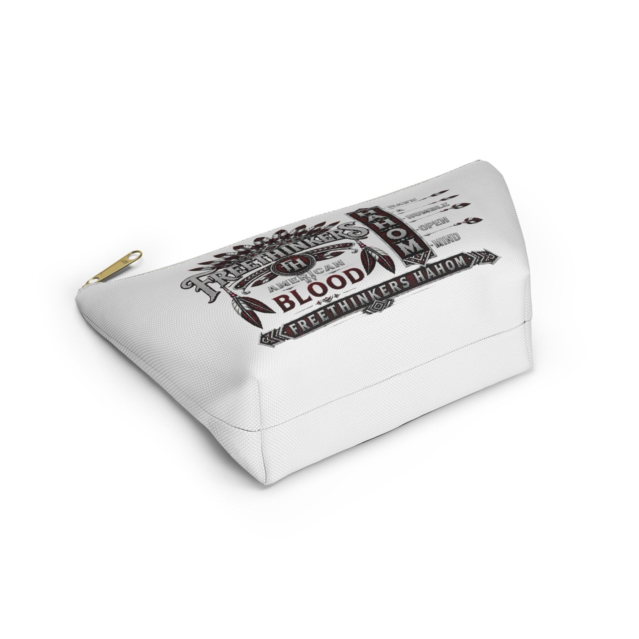 Freethinkers Hahom American By Blood accessory pouch T-bottom zipper bag, view 11