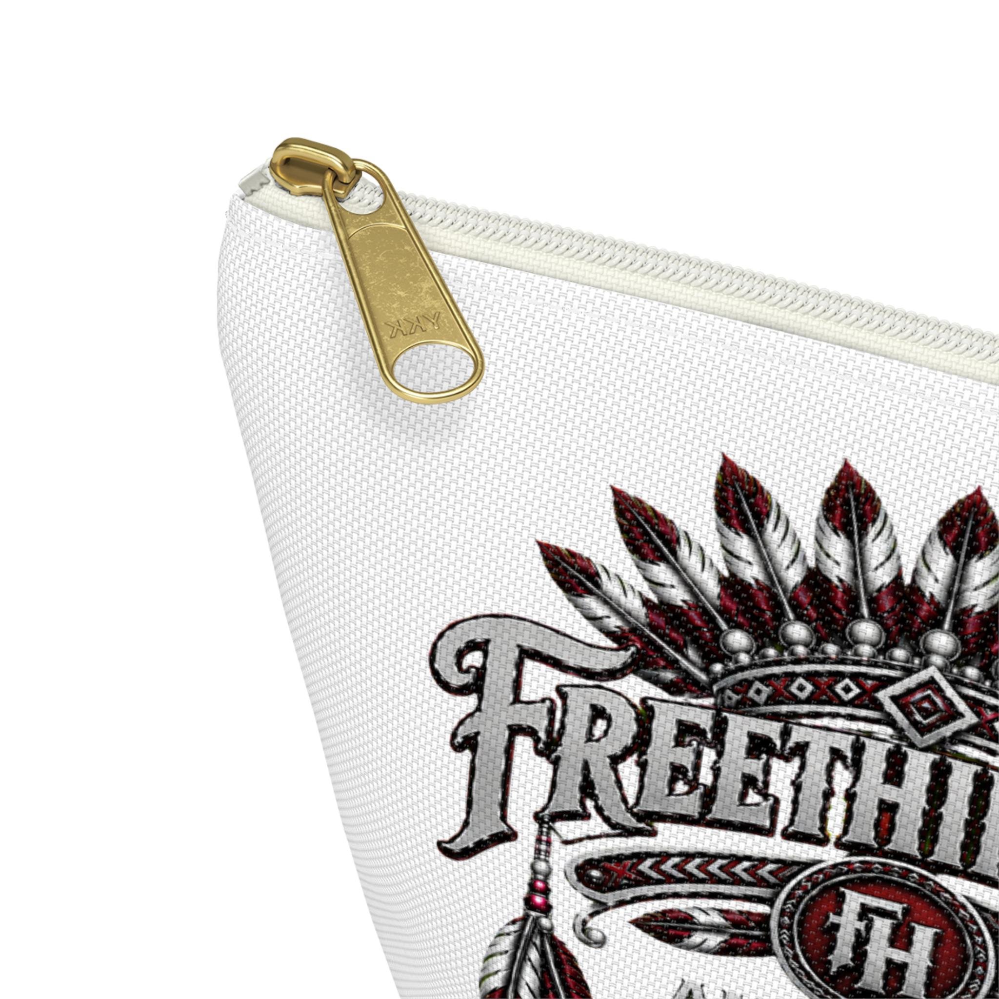 Freethinkers Hahom American By Blood accessory pouch T-bottom zipper bag, view 12