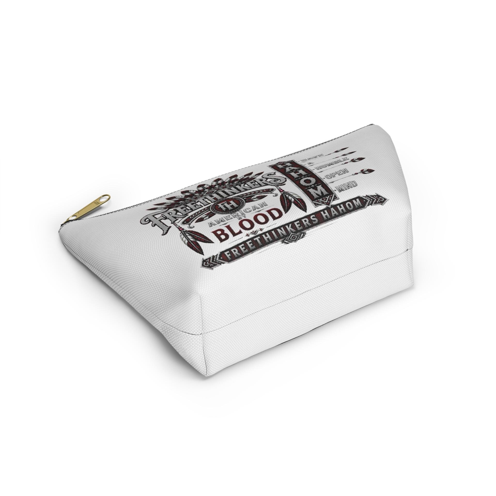 Freethinkers Hahom American By Blood accessory pouch T-bottom zipper bag, view 5