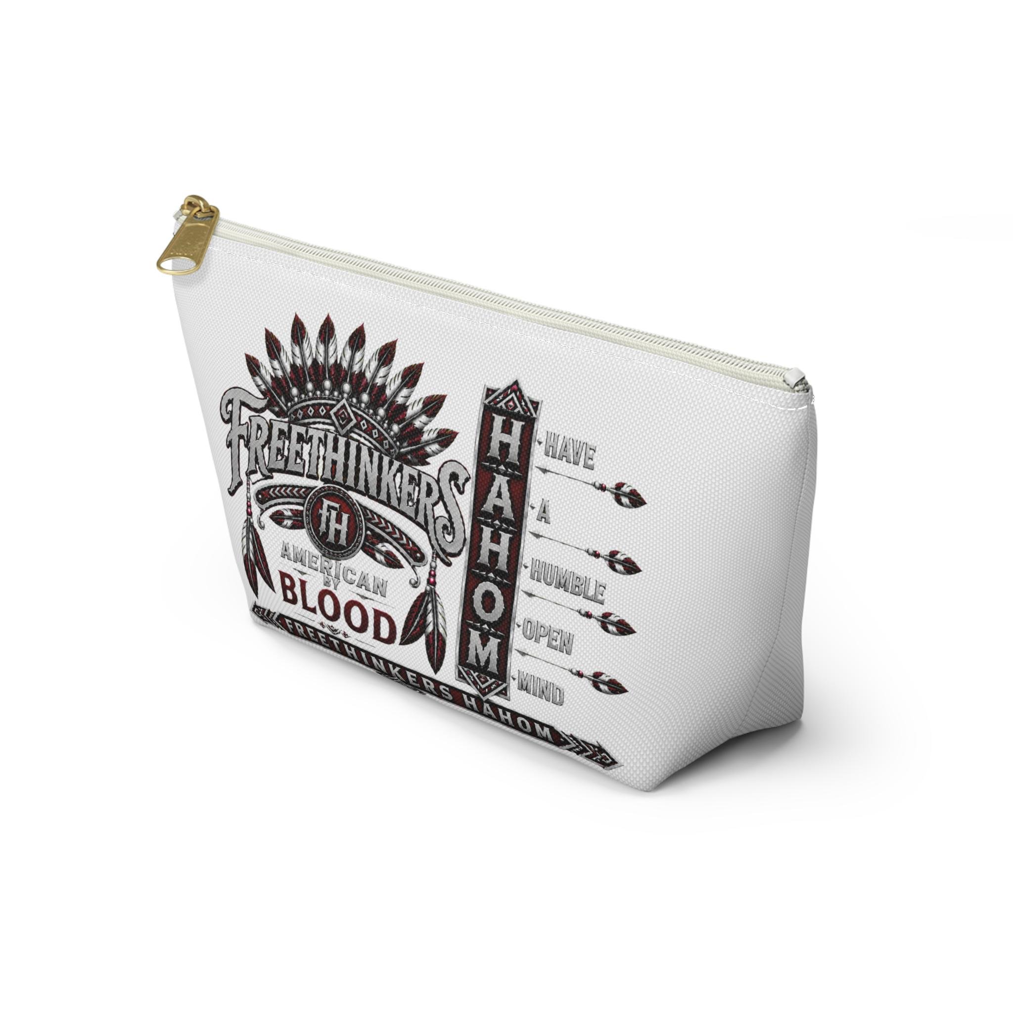 Freethinkers Hahom American By Blood accessory pouch T-bottom zipper bag, view 9