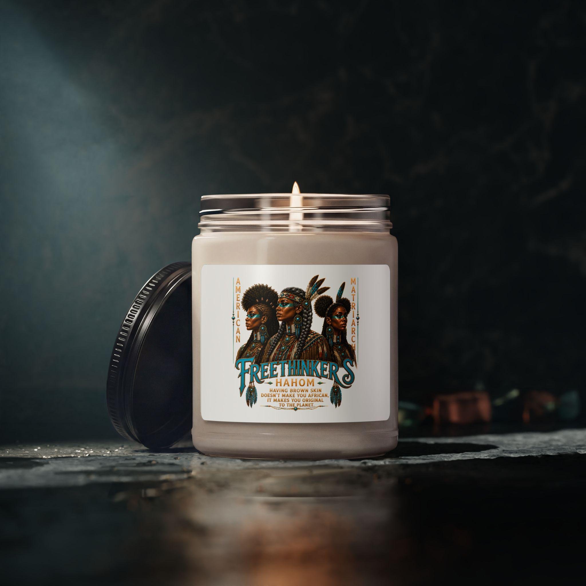 Freethinkers Hahom American Matriarch Scented Soy Candle 9oz, view 10