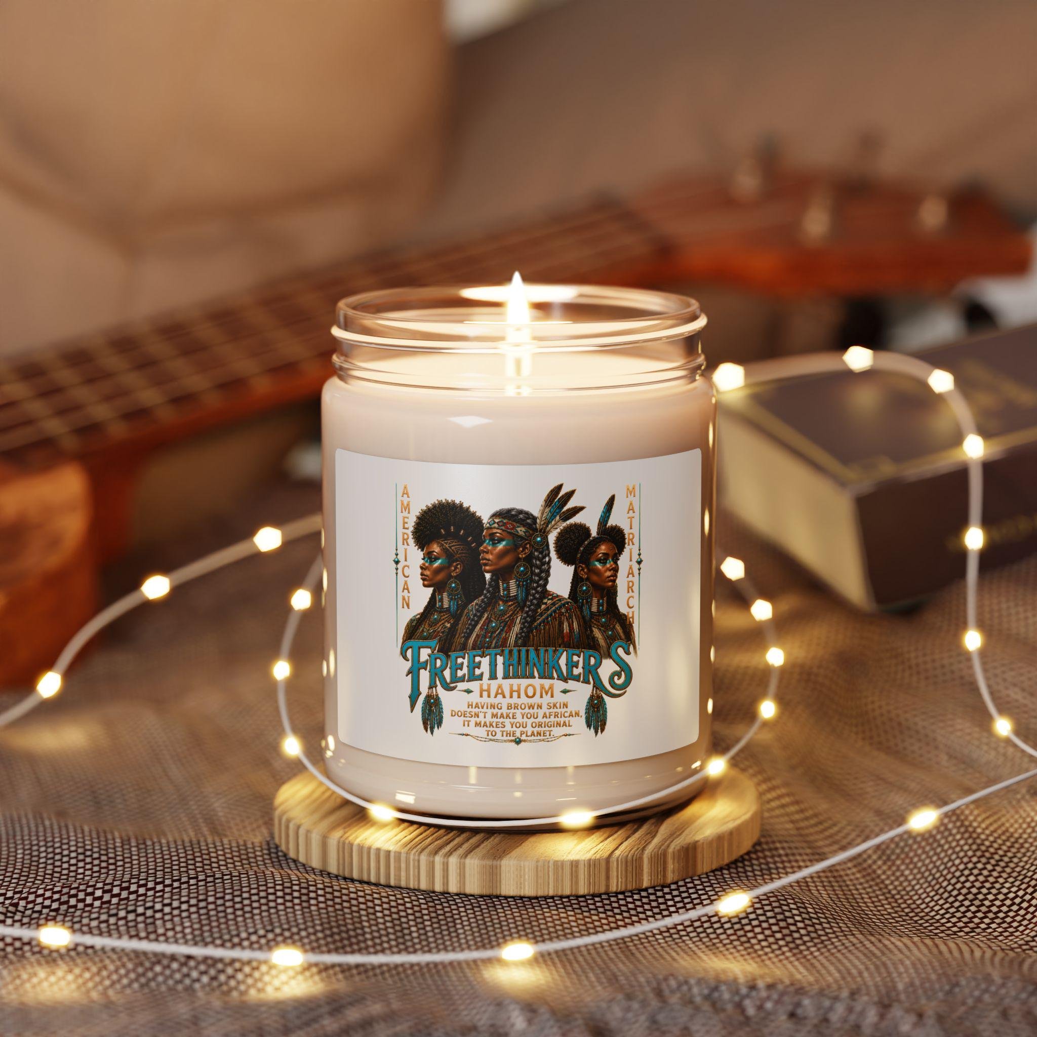Freethinkers Hahom American Matriarch Scented Soy Candle 9oz, view 3