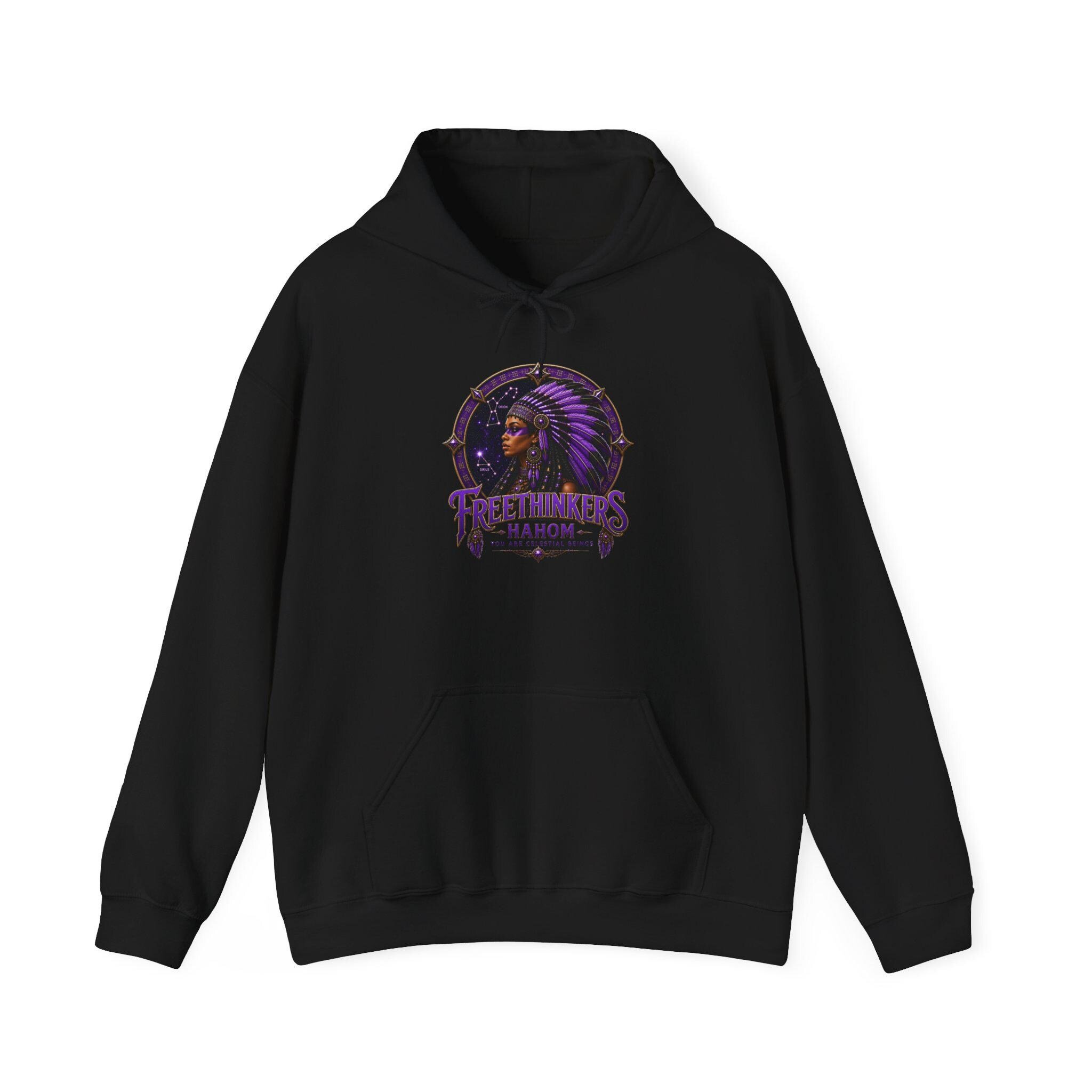 Freethinkers Hahom American Chieftess Unisex Heavy Blend Hooded Sweatshirt, view 2