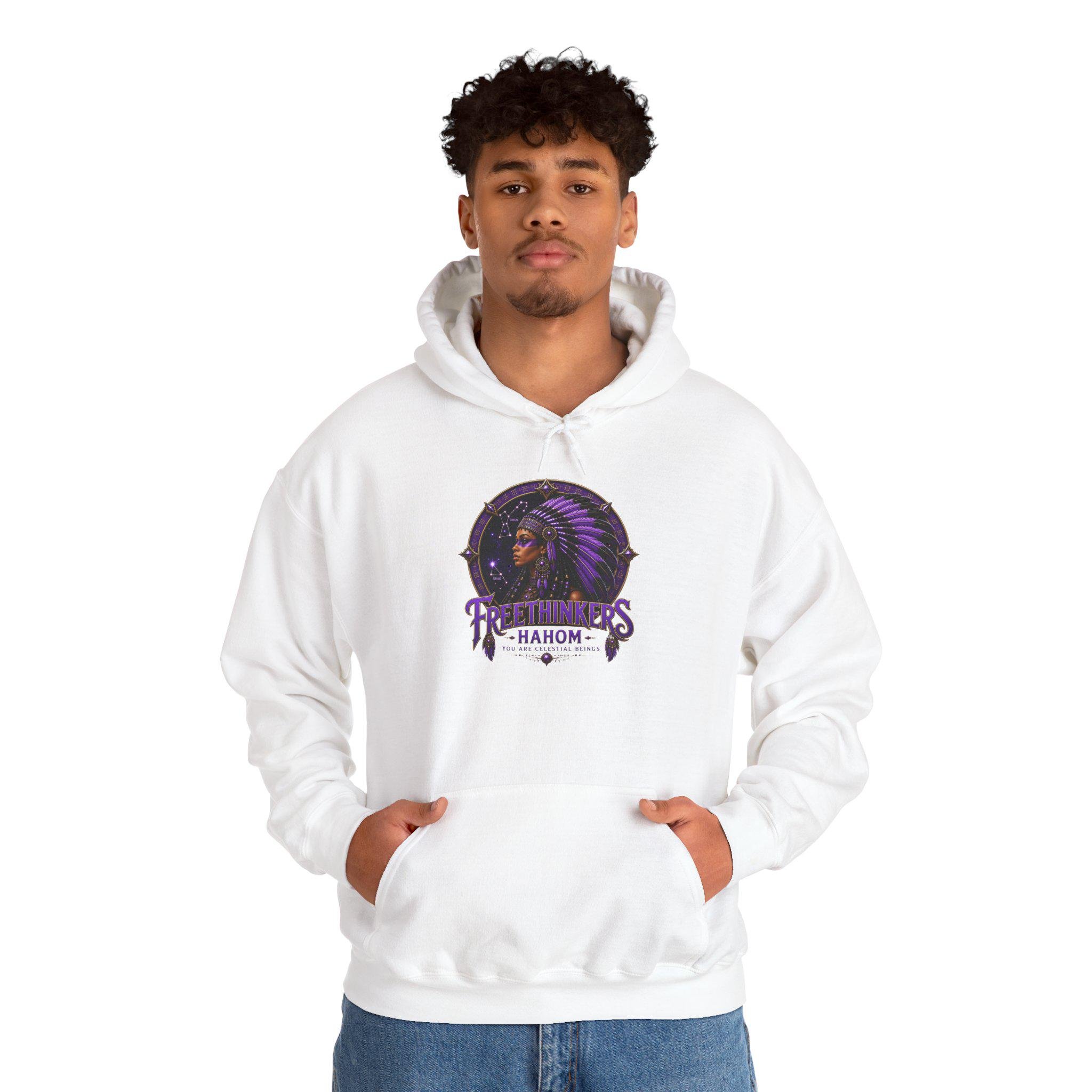 Freethinkers Hahom American Chieftess Unisex Heavy Blend Hooded Sweatshirt, view 7