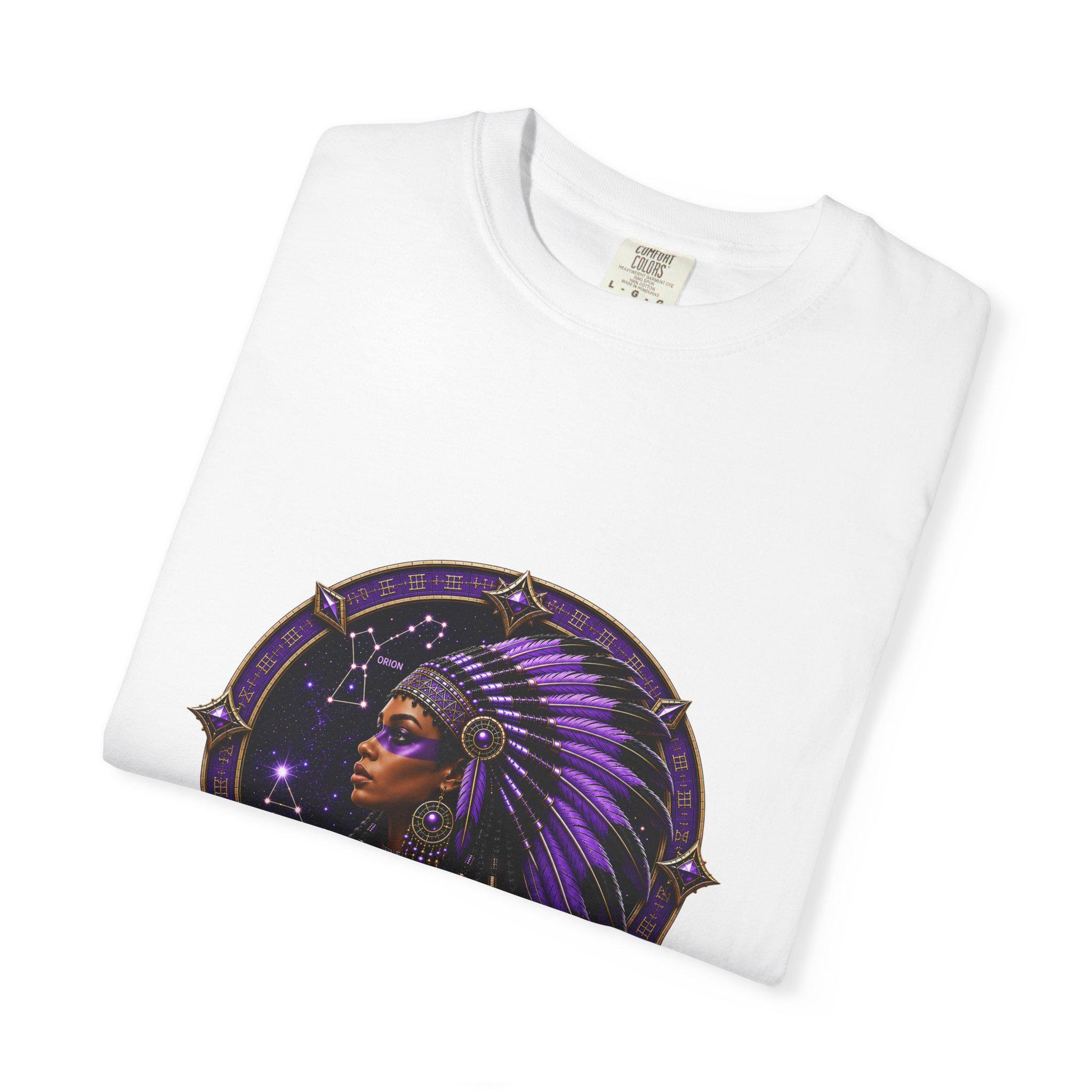 Freethinkers Hahom American Matriarch Headdress T-Shirt Purple Astral Stargate, view 6