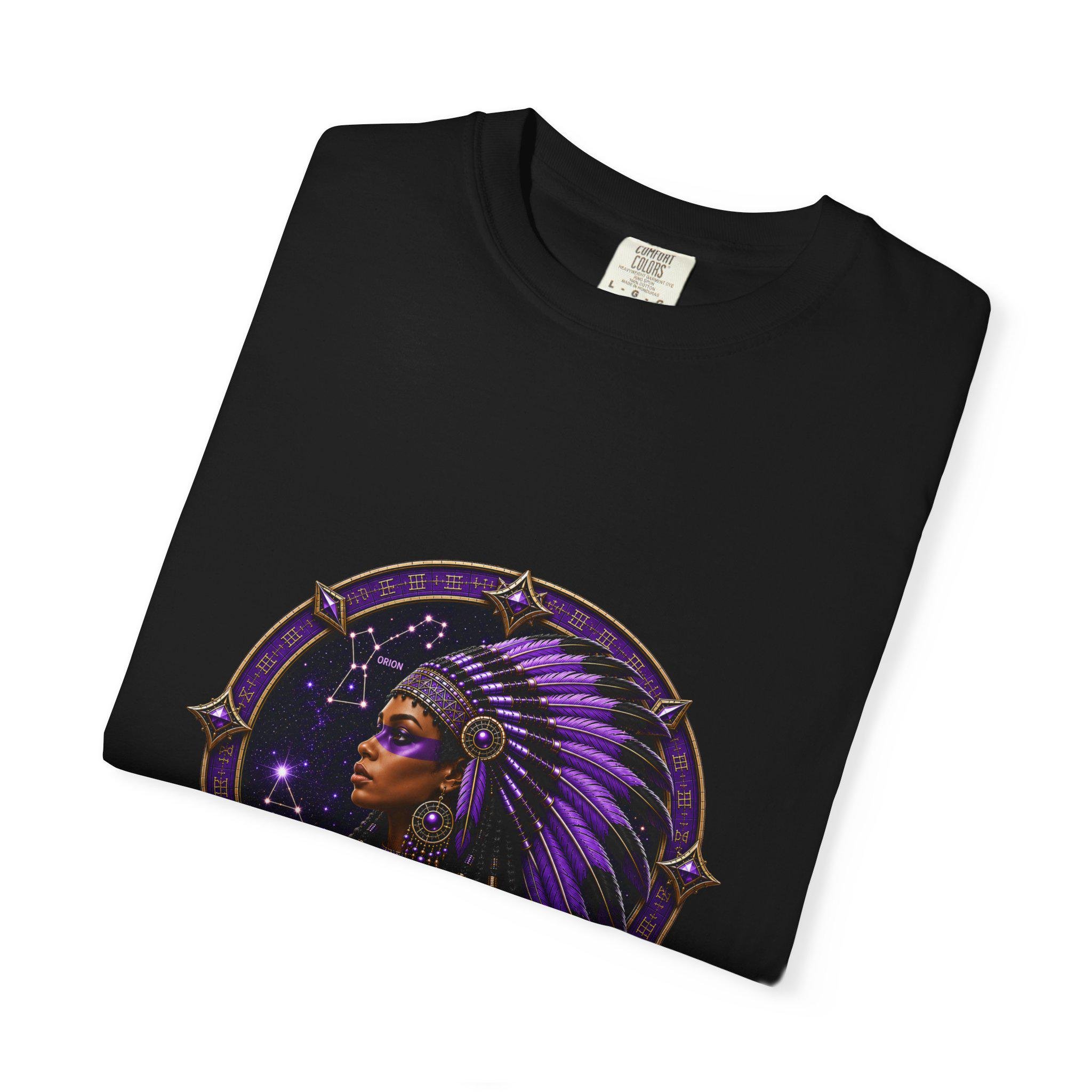 Freethinkers Hahom American Matriarch Headdress T-Shirt Purple Astral Stargate, view 7