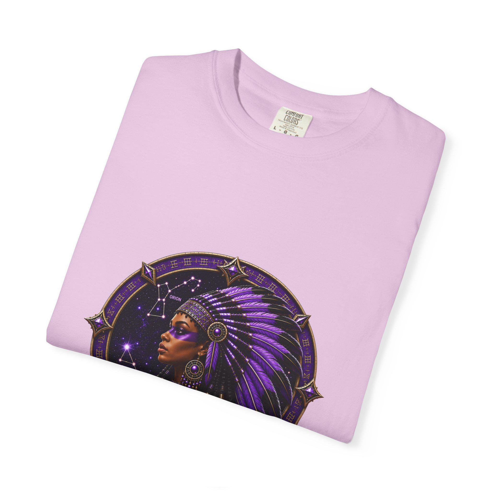 Freethinkers Hahom American Matriarch Headdress T-Shirt Purple Astral Stargate, view 9