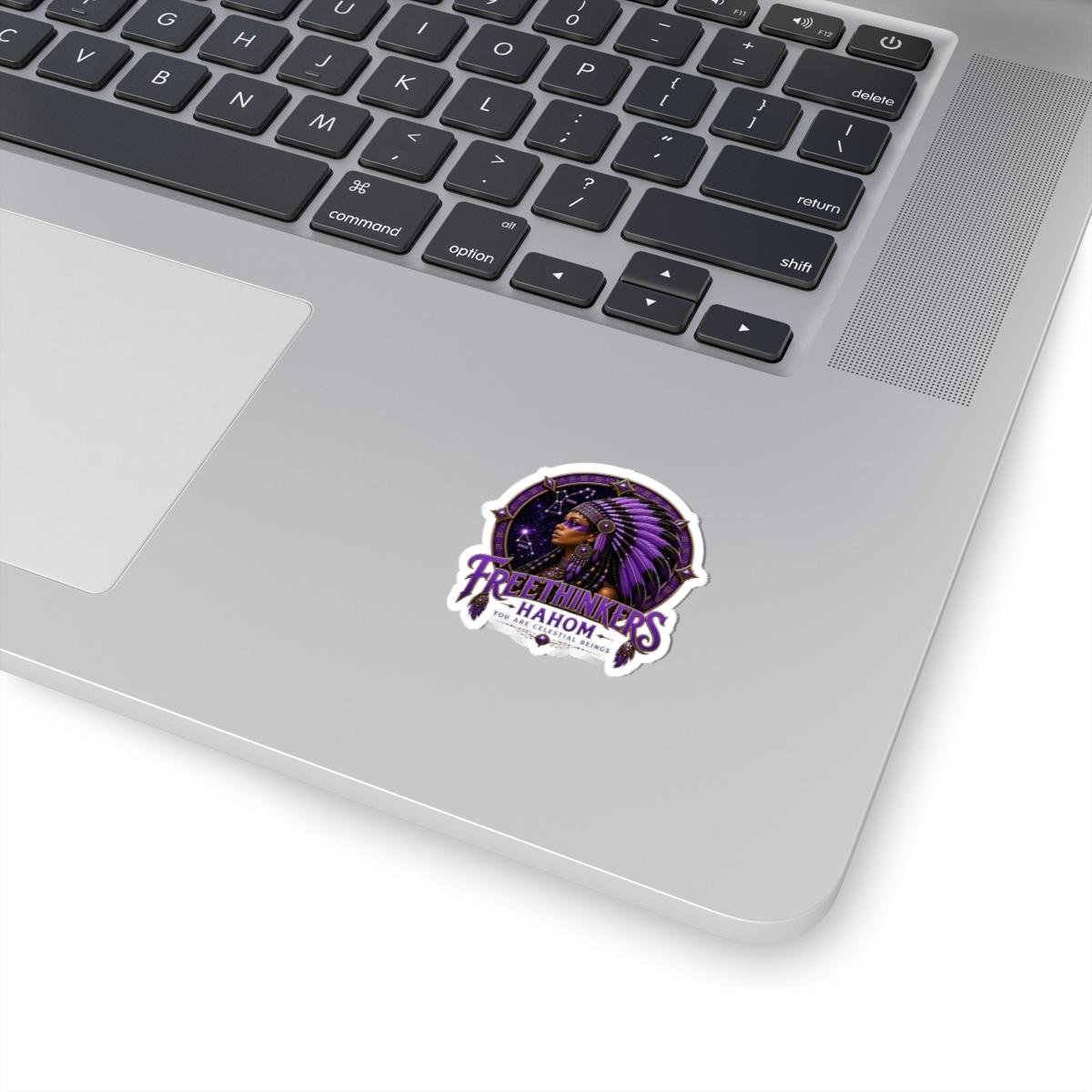 Freethinkers Hahom American Woman Matriarch Sticker Purple Astral Portrait Kiss-Cut Stargate, view 11