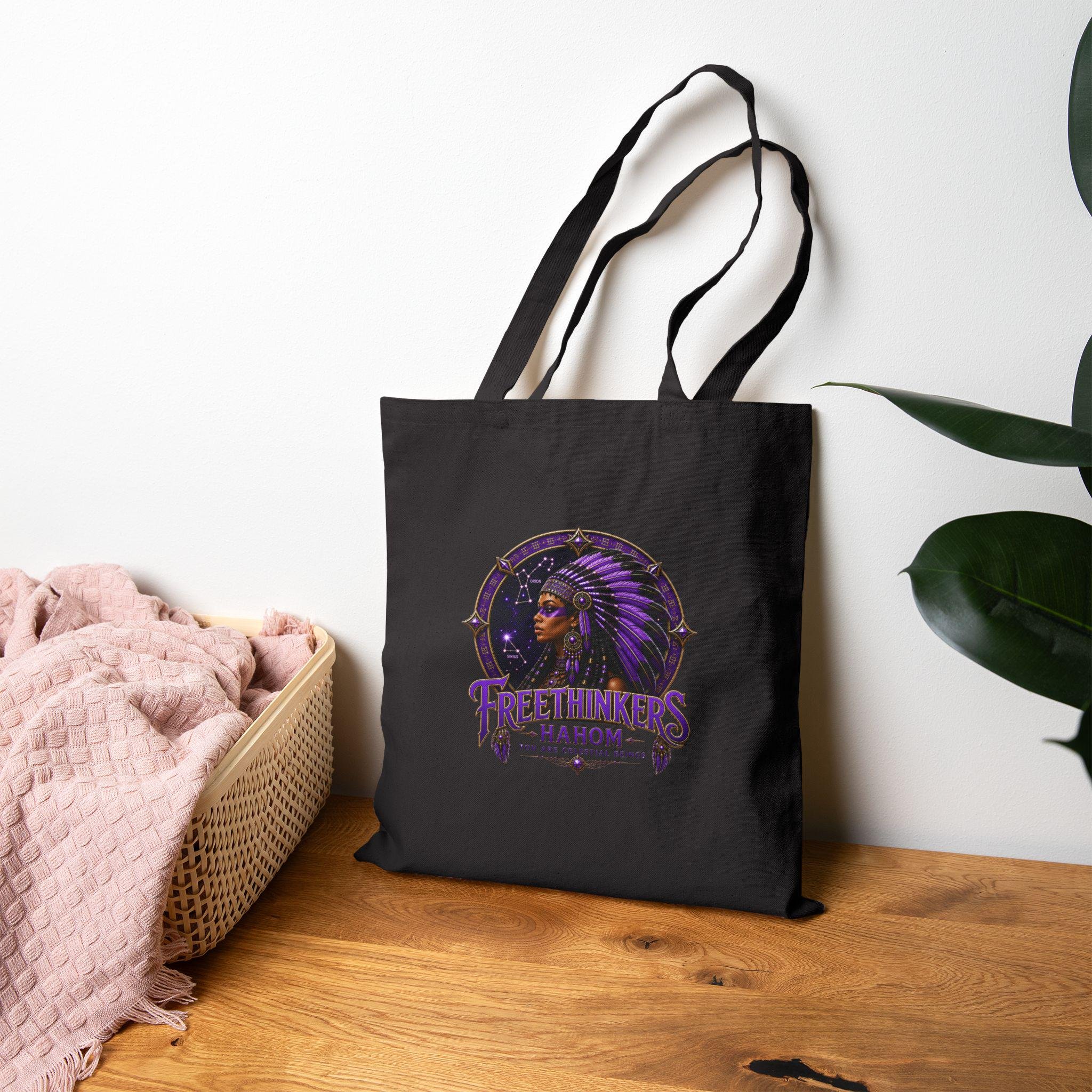 American Chieftess Matriarch Cotton Canvas Tote Bag, view 10