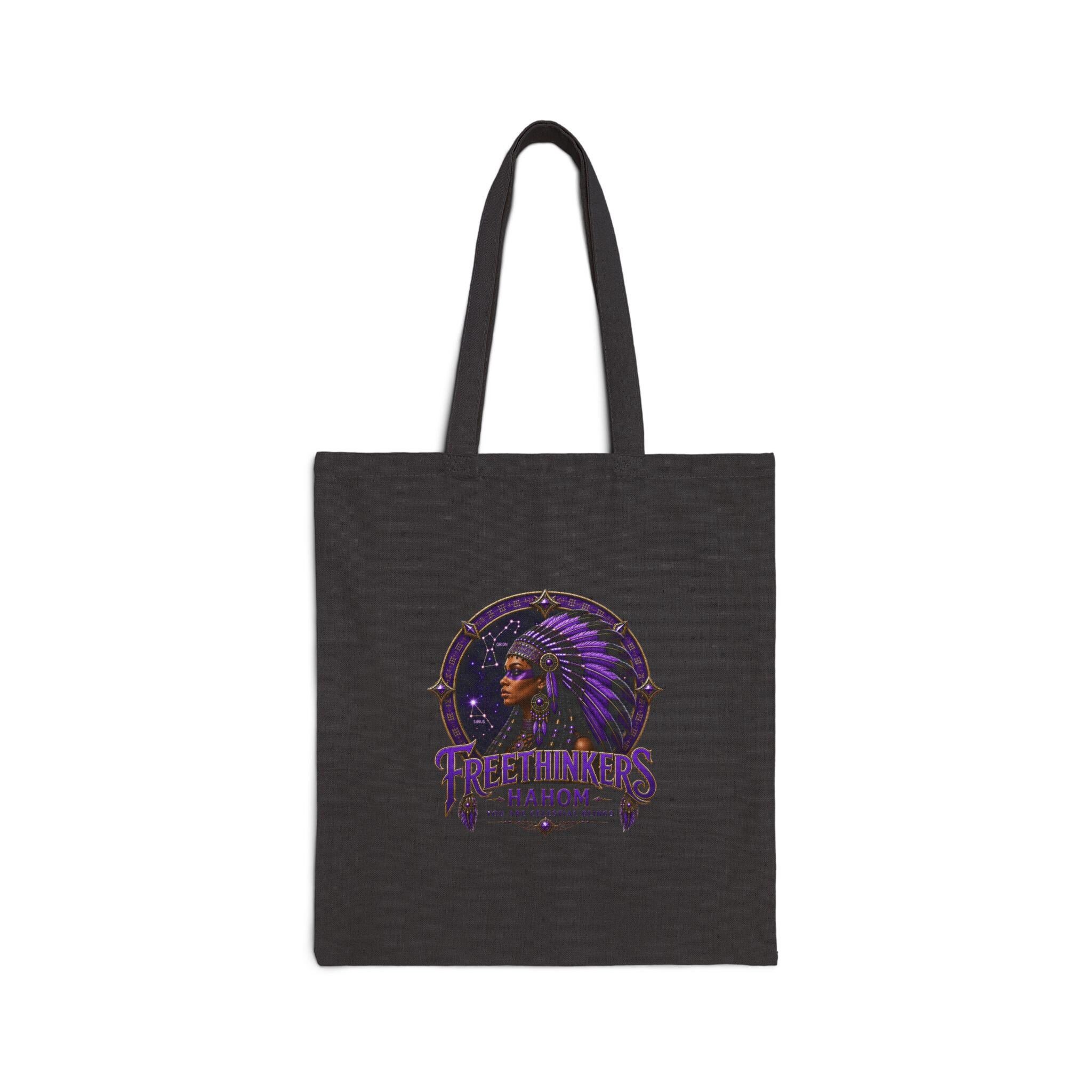 American Chieftess Matriarch Cotton Canvas Tote Bag, view 2