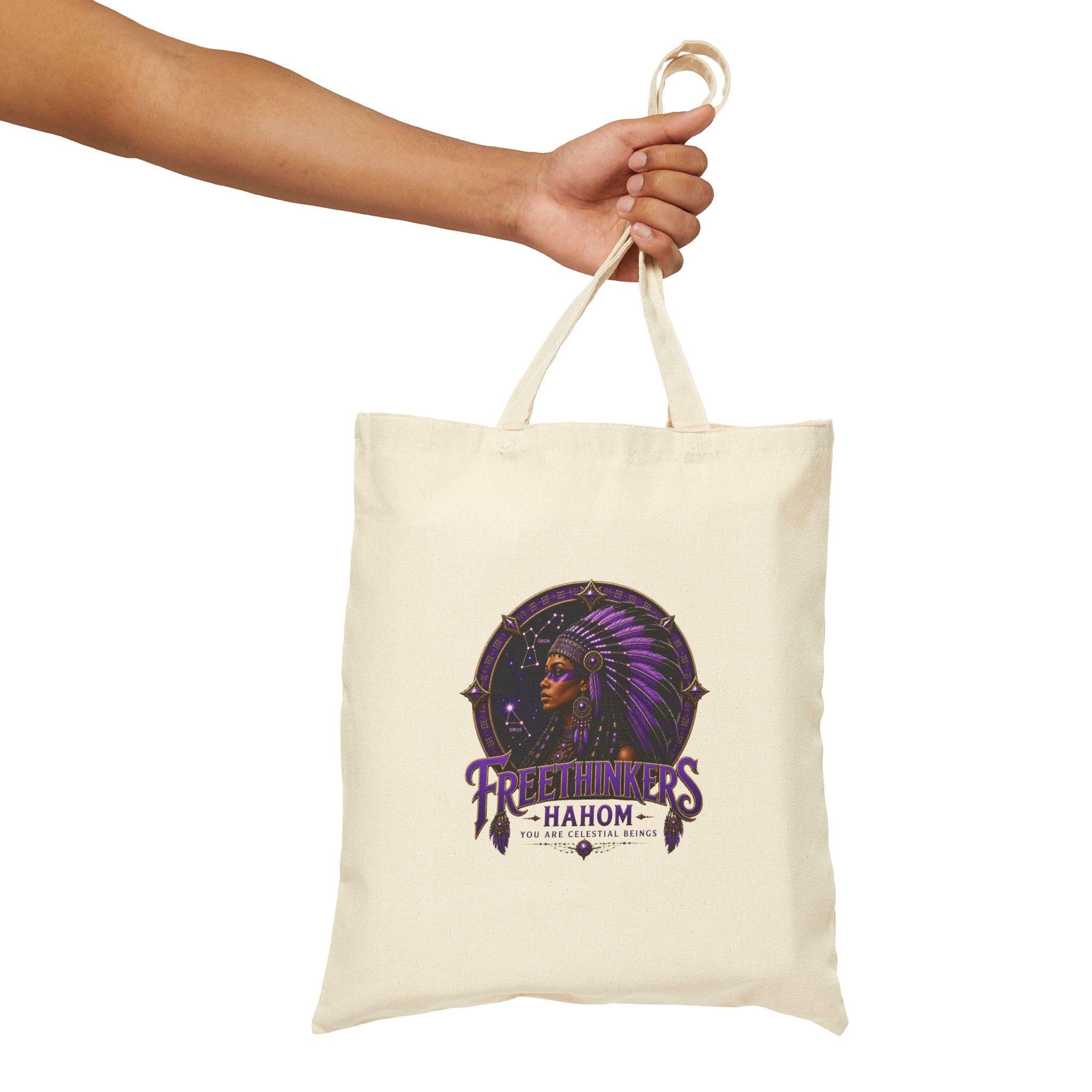 American Chieftess Matriarch Cotton Canvas Tote Bag, view 7