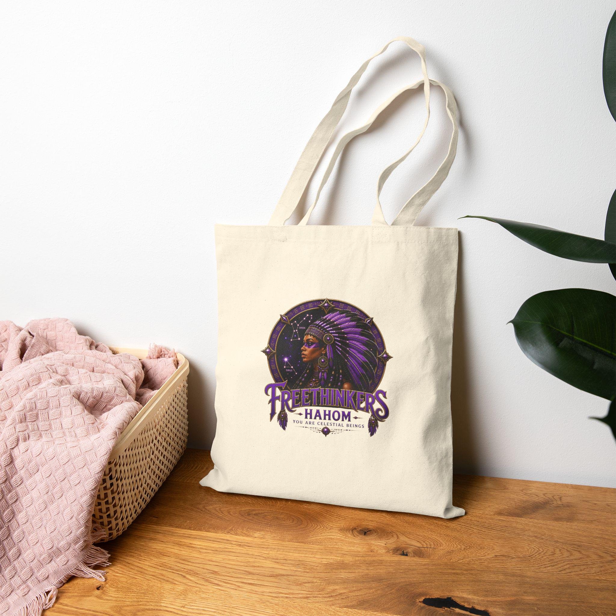 American Chieftess Matriarch Cotton Canvas Tote Bag, view 9