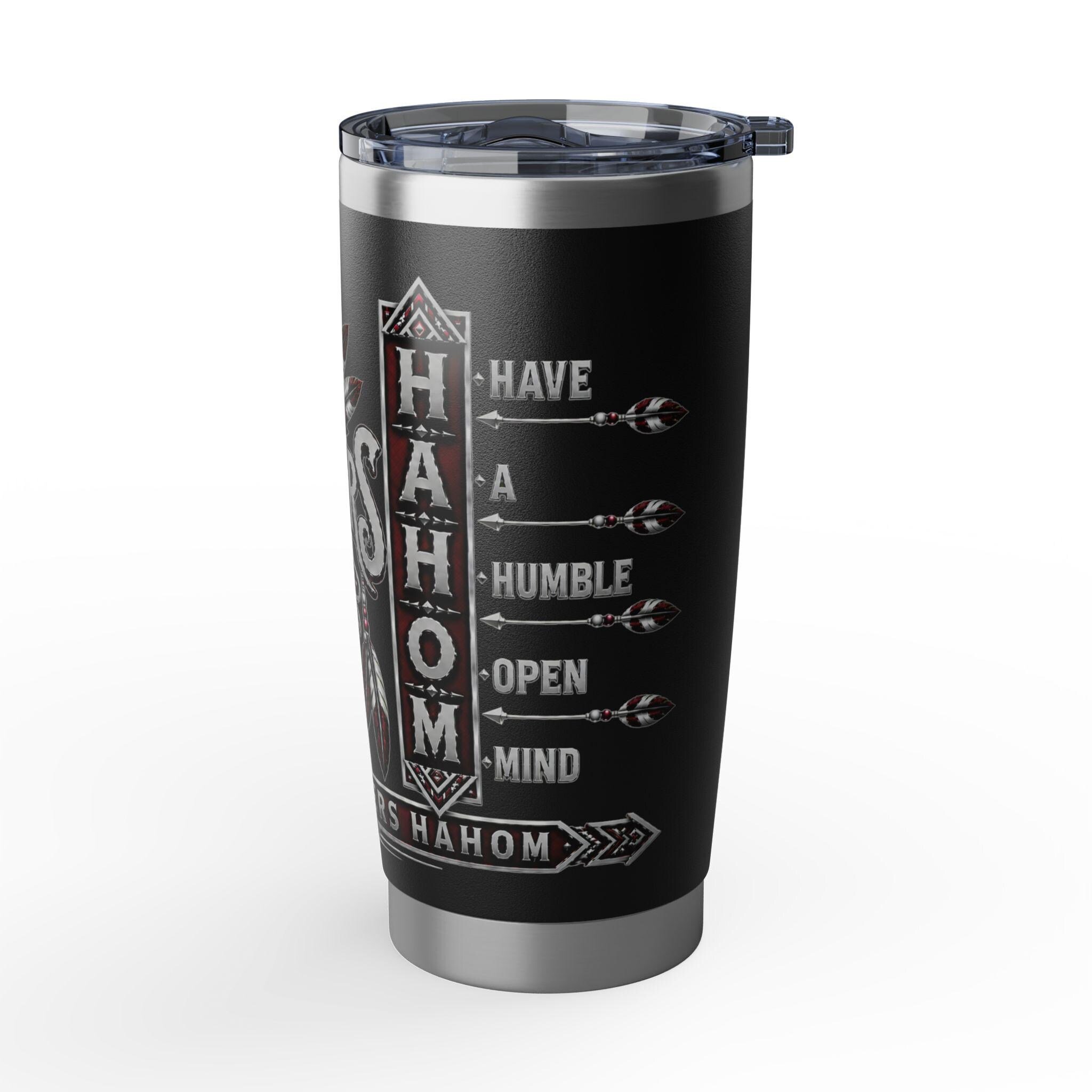 FreeThinkers Hahom Native Headdress 20oz Tumbler | Stainless Steel Travel Cup, view 15