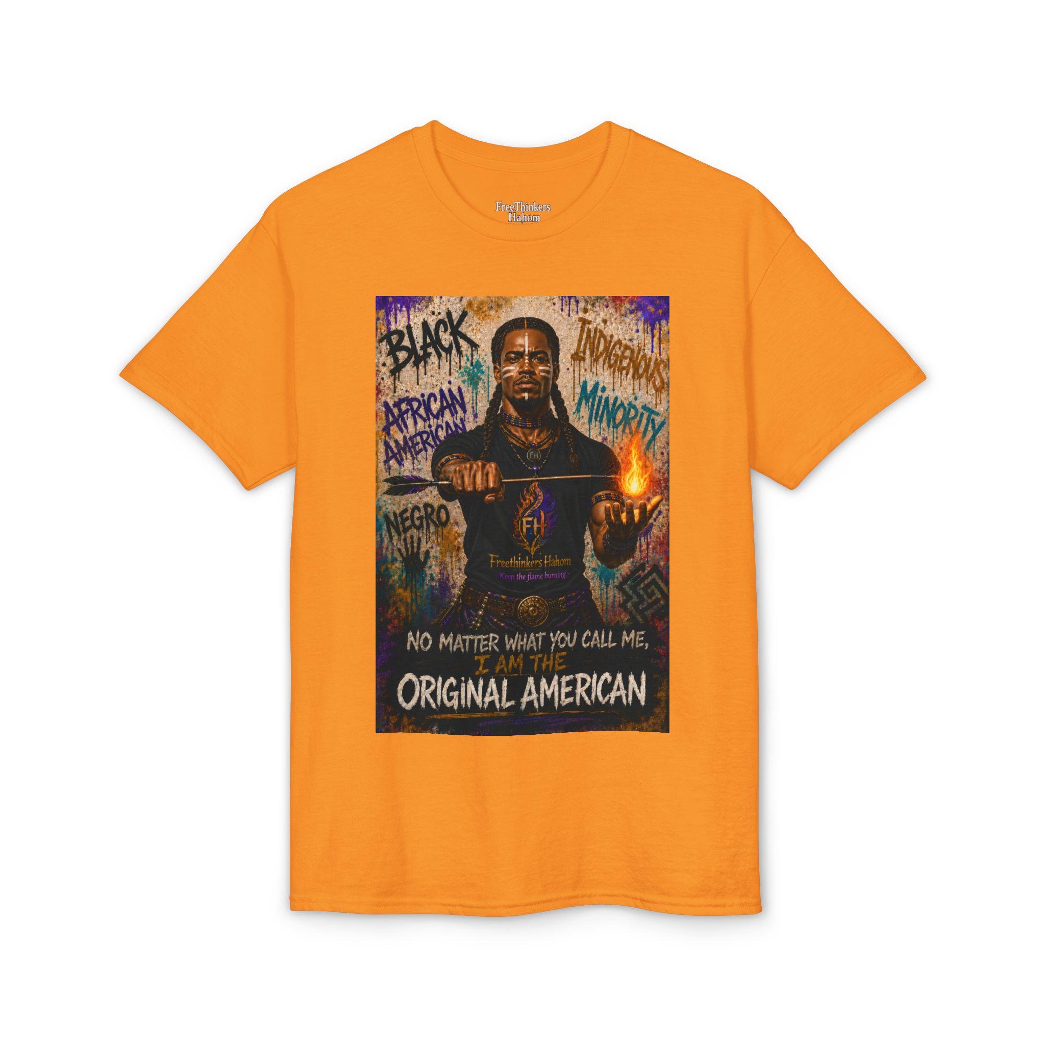 Original American graphic T-Shirt | Black History silhouette, graffiti-style text, view 11
