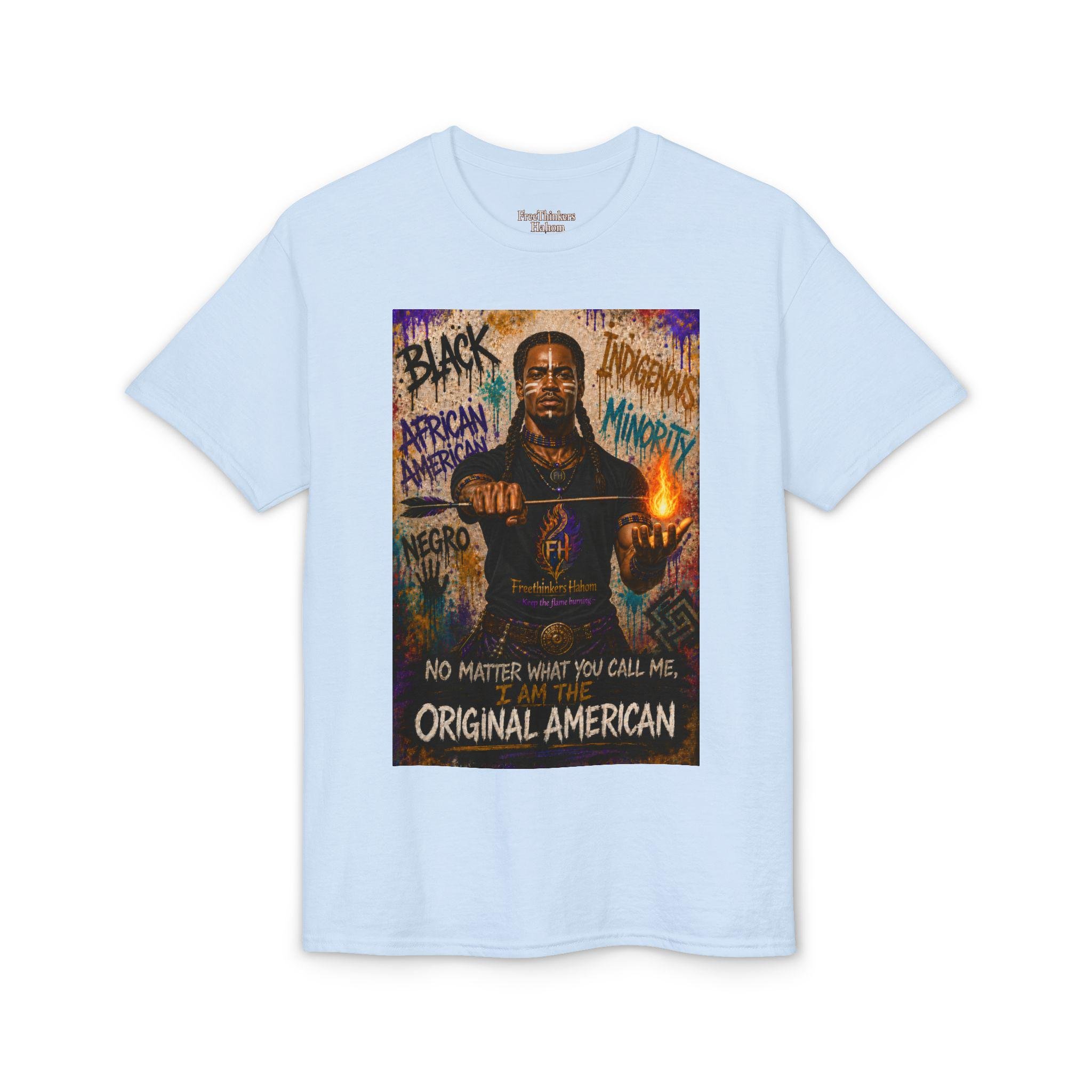 Original American graphic T-Shirt | Black History silhouette, graffiti-style text, view 17