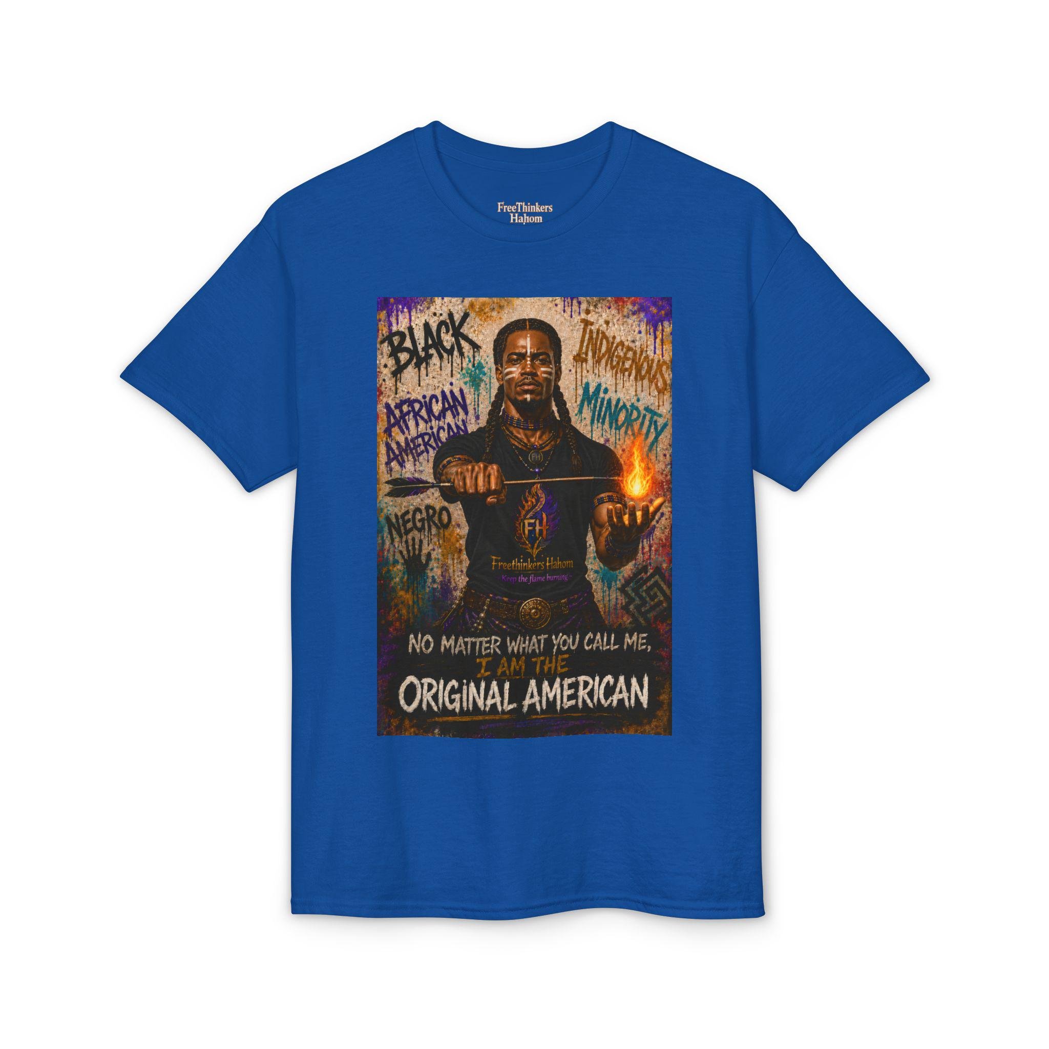 Original American graphic T-Shirt | Black History silhouette, graffiti-style text, view 18