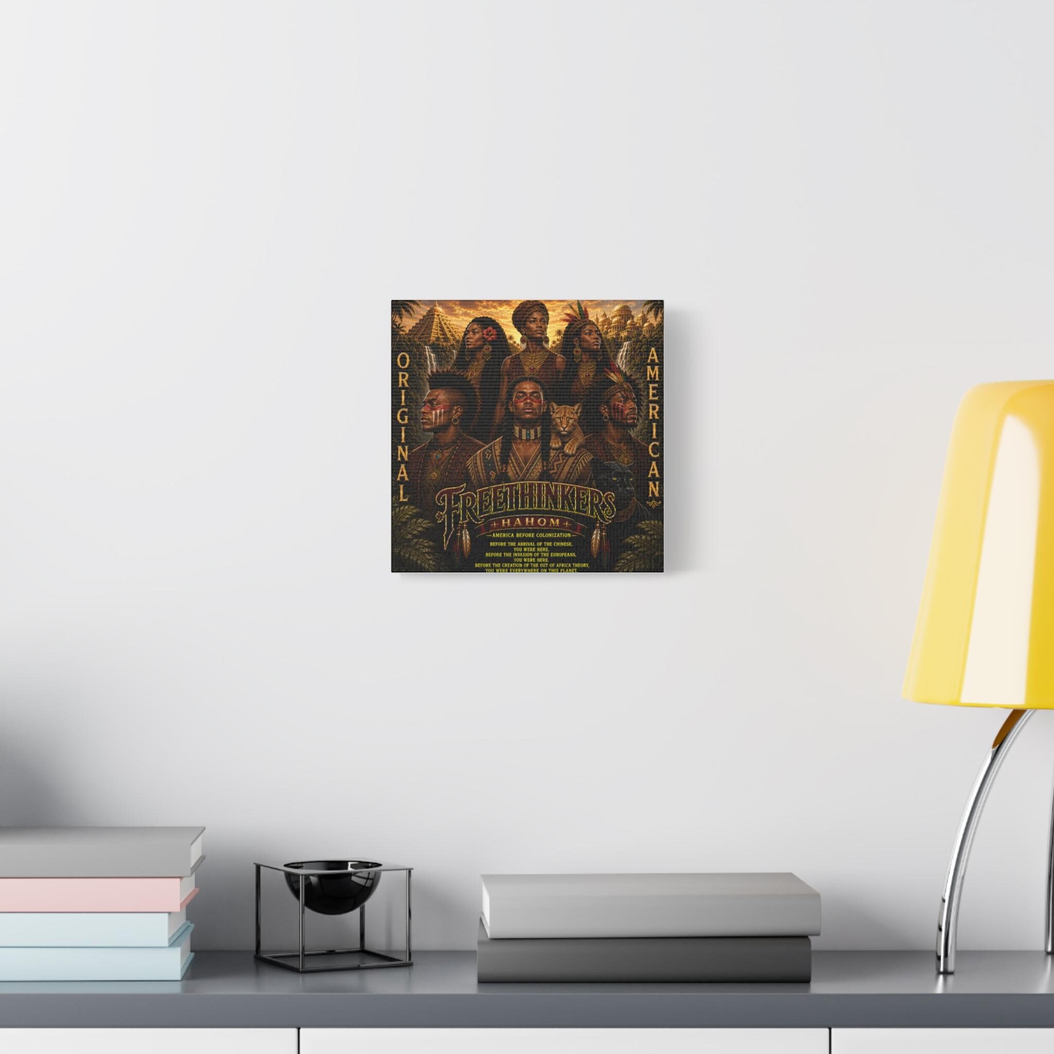 Freethinkers Hahom Original Indigenous Americans Matte Canva, view 3