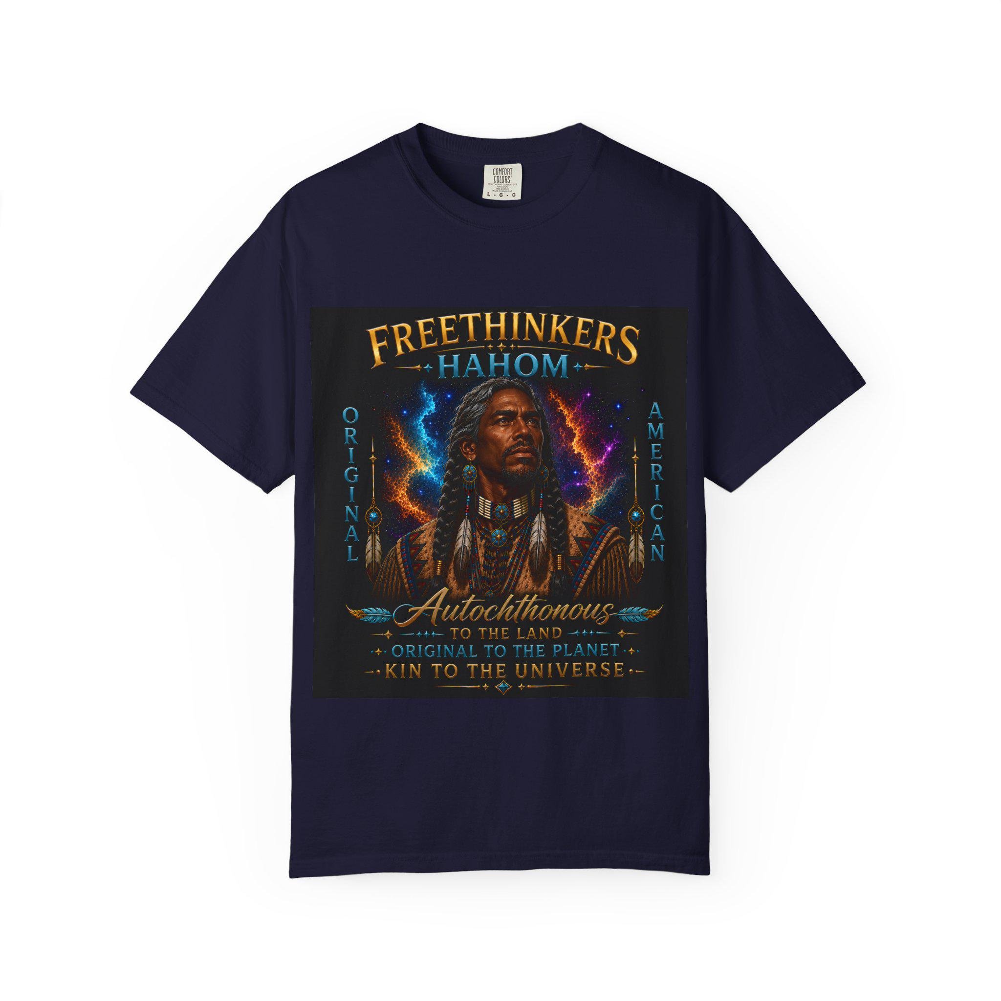 Freethinkers Hahom Original American Logo T-Shirt | Heritage-Inspired Graphic Tee | Unisex Cultural Streetwear, view 10